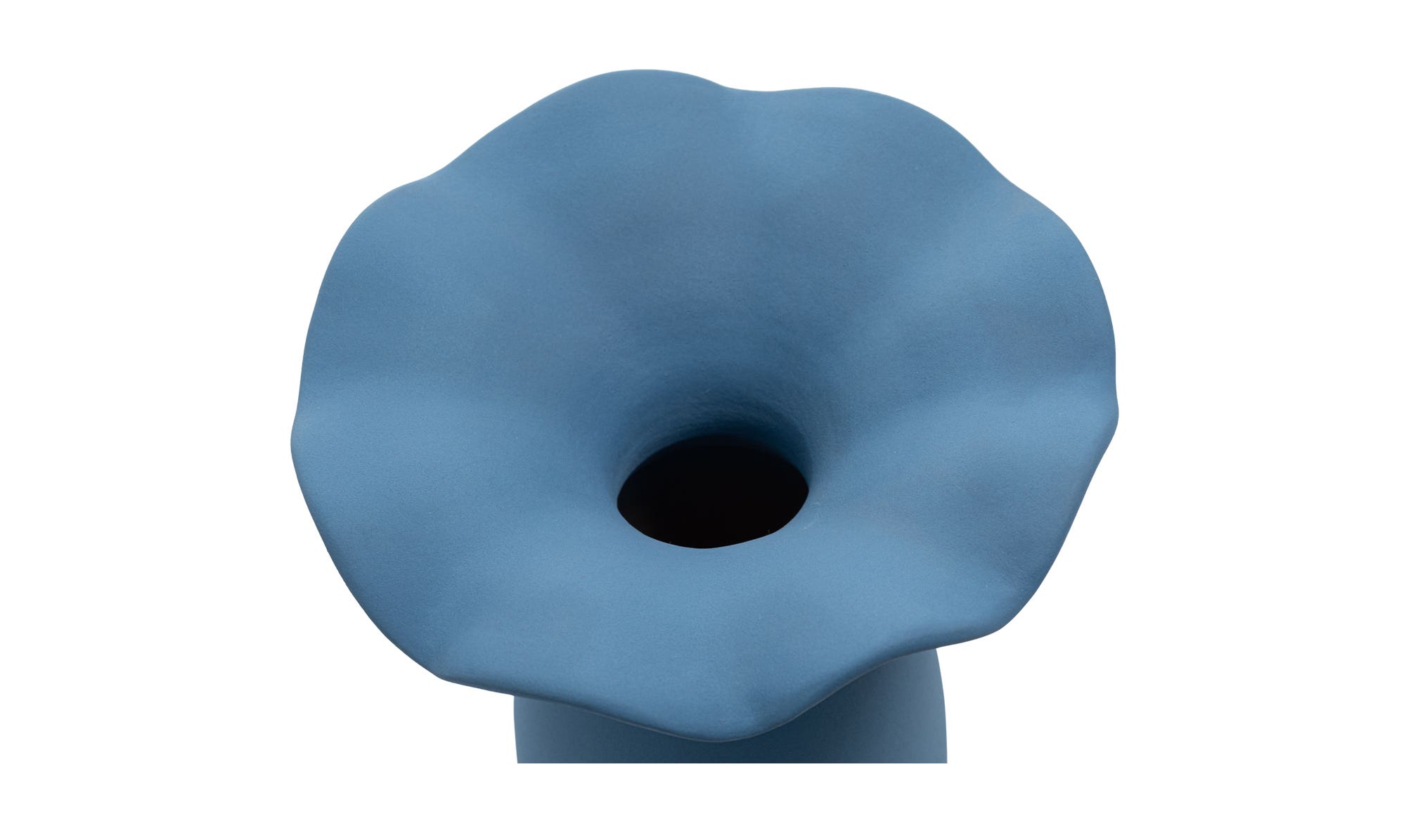 Moe's Ruffle Decorative Vessel - Blue, 16in