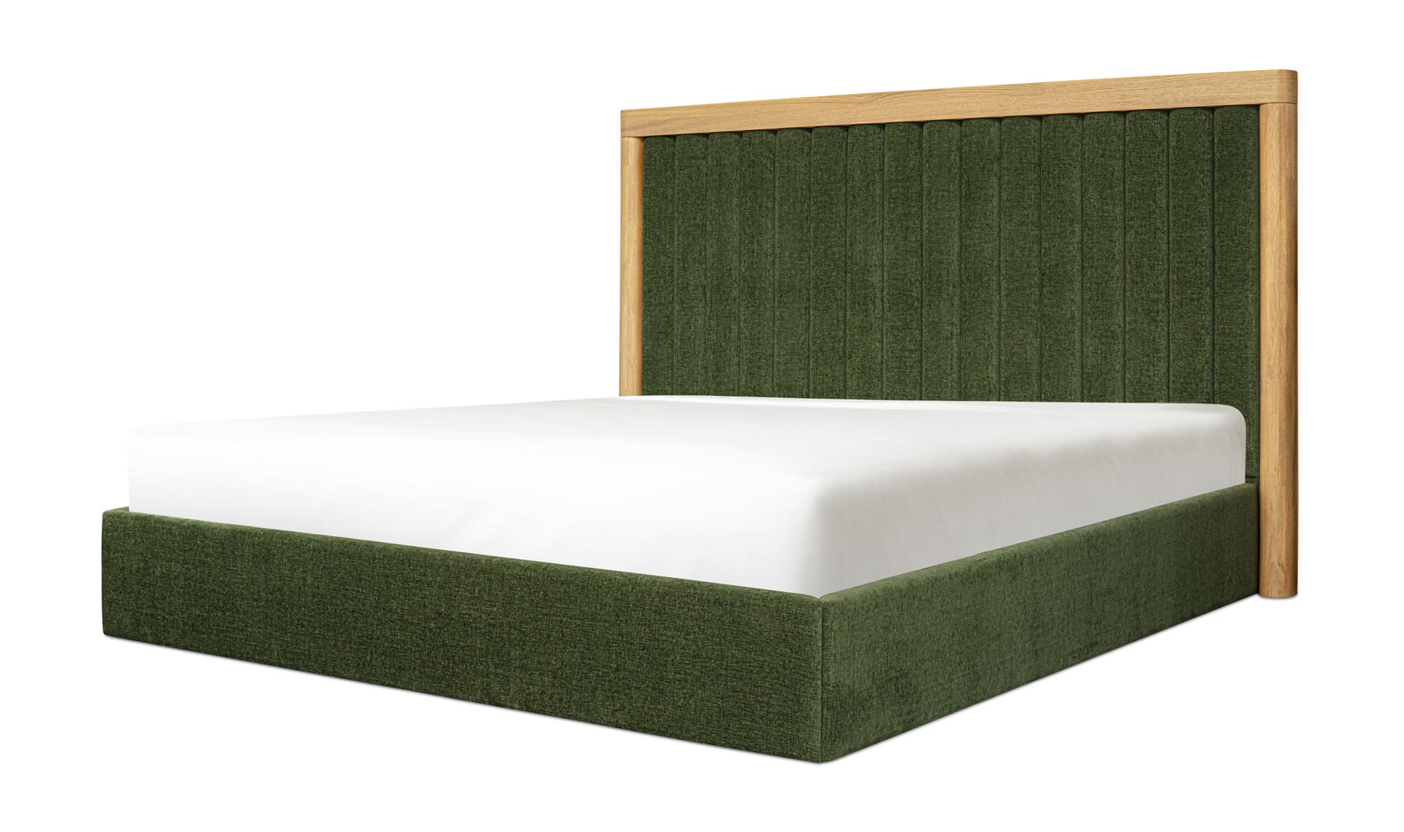 Moe's Nina Contemporary King Size Bed - Forest Green