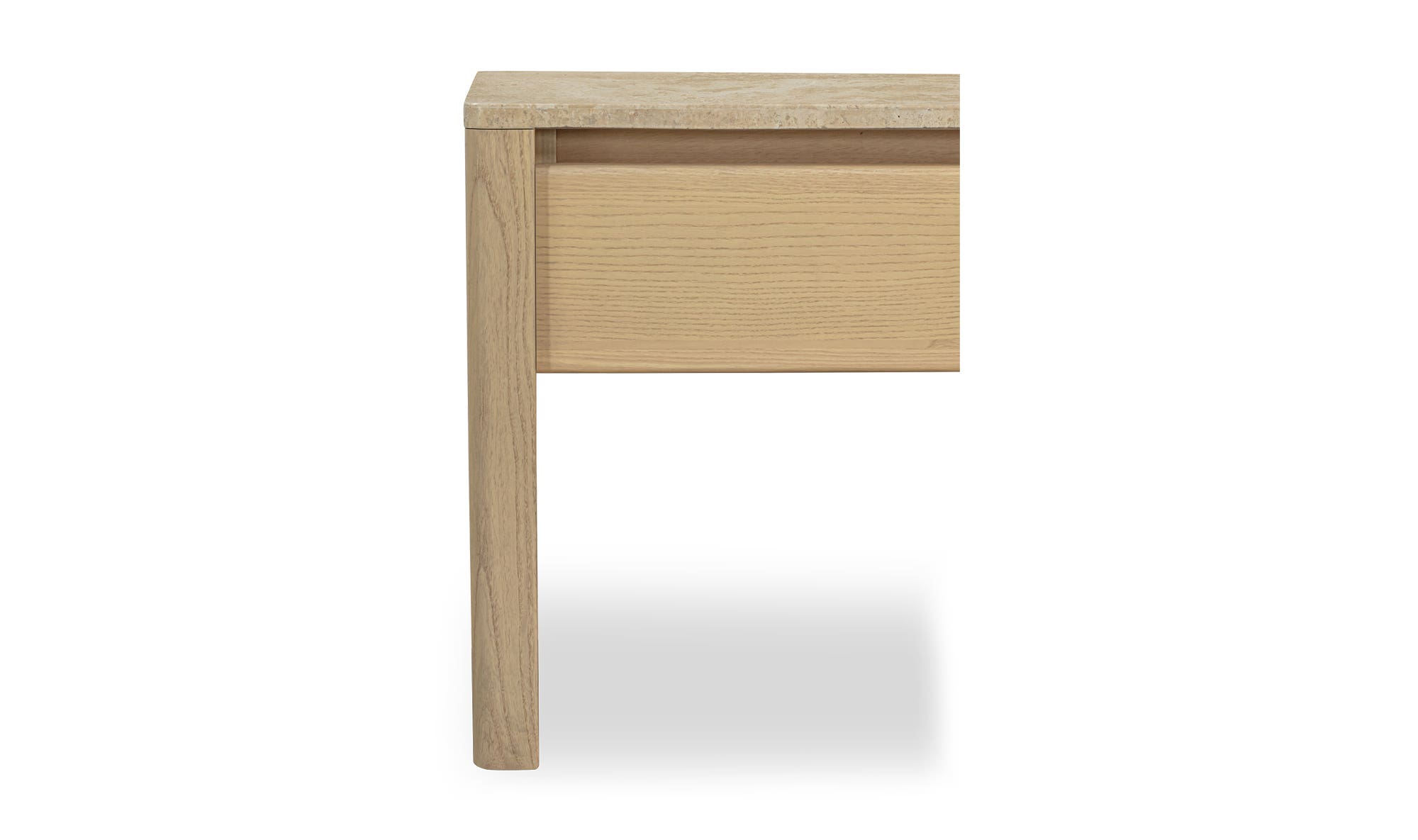 Moe's - Blake Contemporary 1 Drawer Nightstand in Beige Travertine