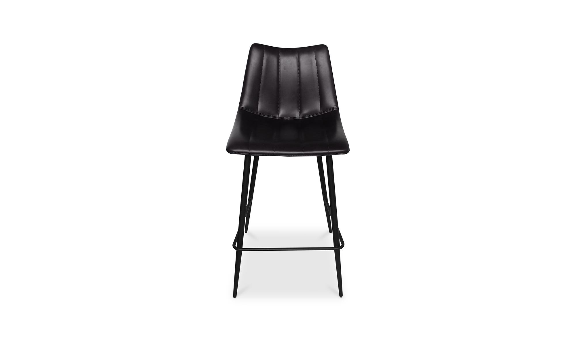 Moe's Alibi Contemporary Counter Stool Set of 2 - Black