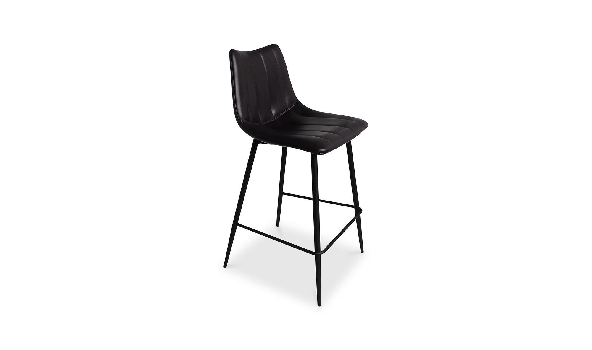 Moe's Alibi Contemporary Counter Stool Set of 2 - Black