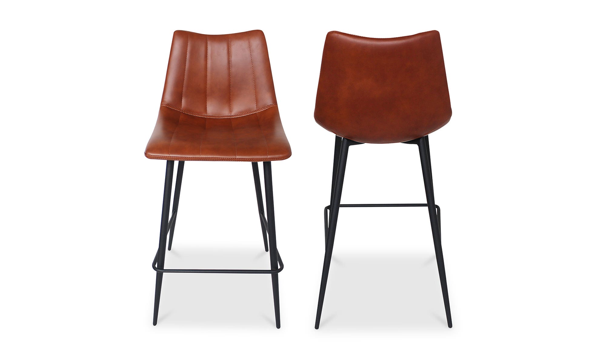 Moe's Alibi Contemporary Counter Stool Set of 2 - Brown