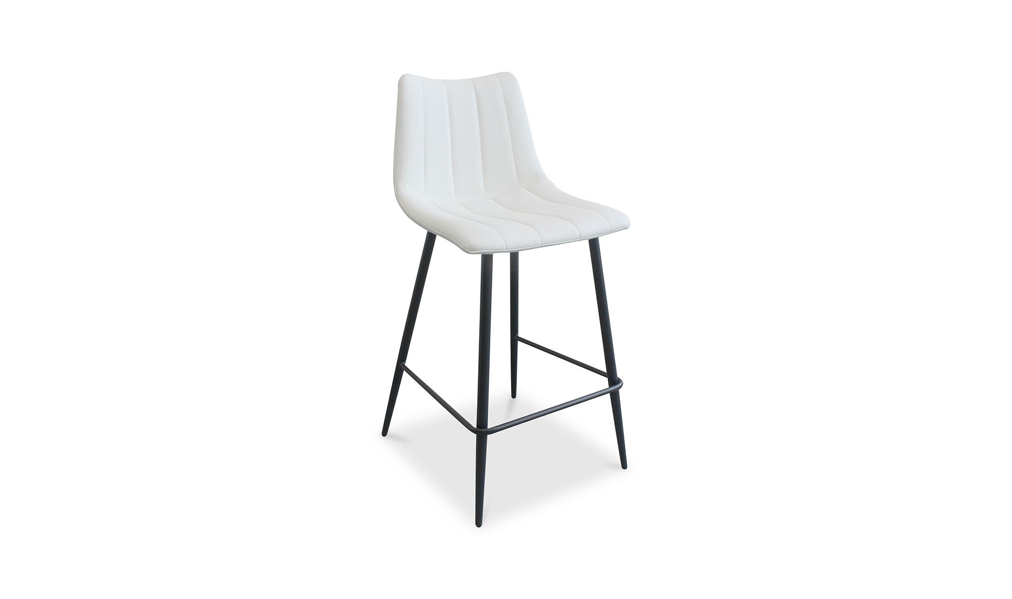 Moe's Alibi Contemporary Counter Stool Set of 2 - Cream White