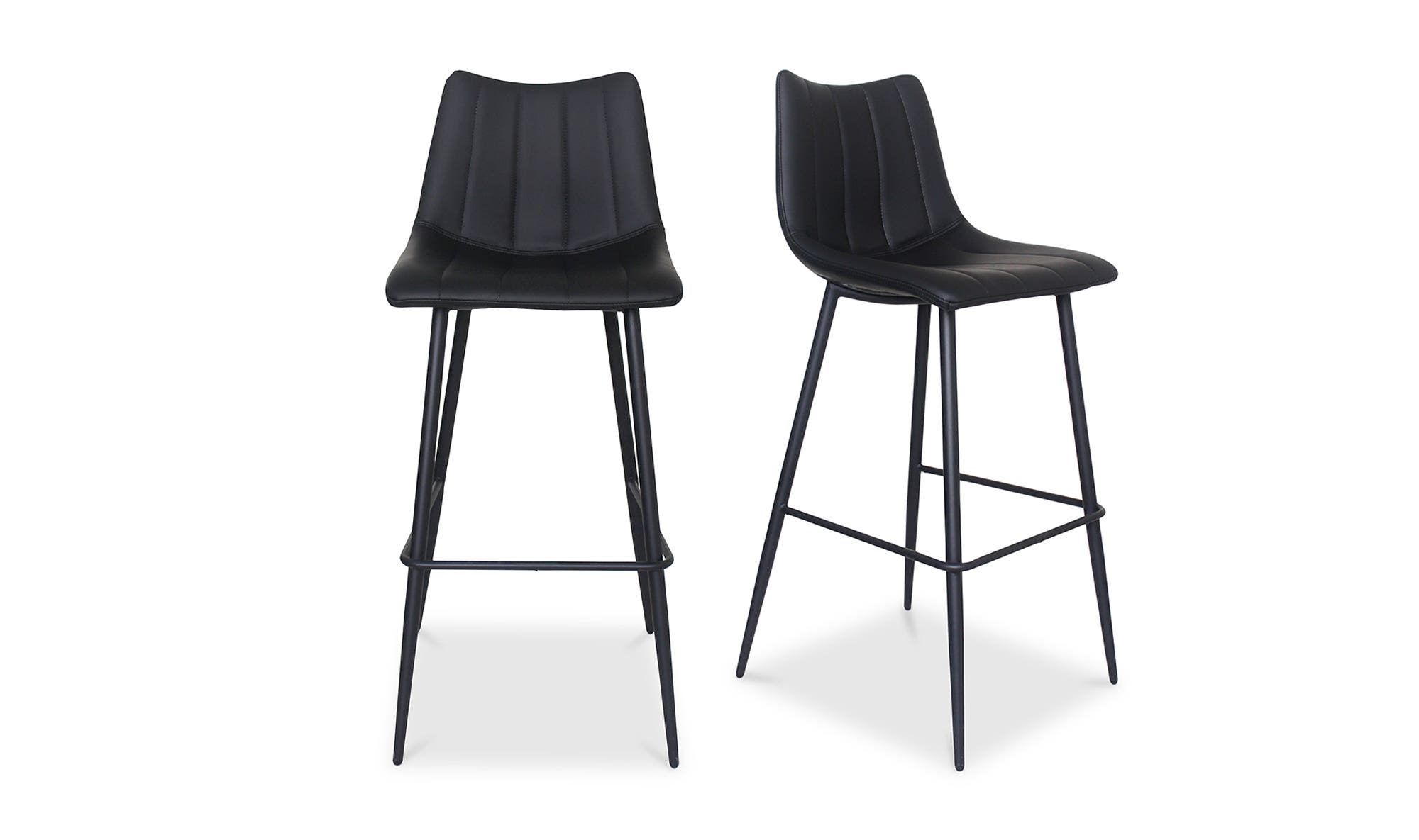 Moe's Alibi Contemporary Bar Stool Set of 2 - Black