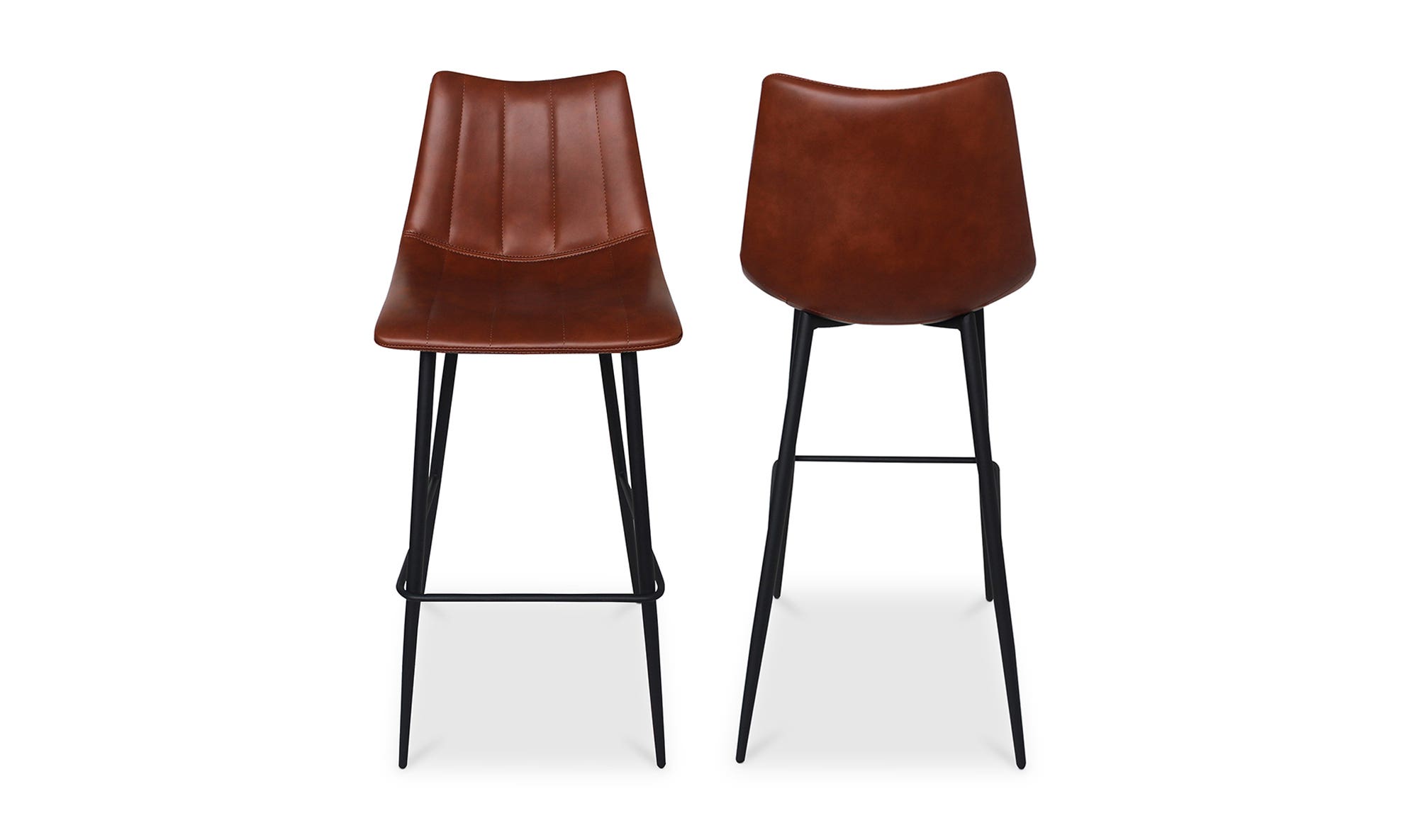 Moe's Alibi Contemporary Bar Stool Set of 2 - Brown