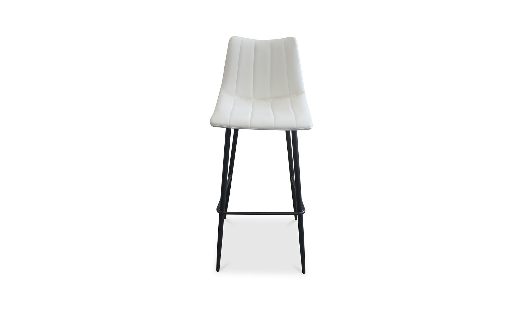 Moe's Alibi Contemporary Bar Stool Set of 2 - Cream White