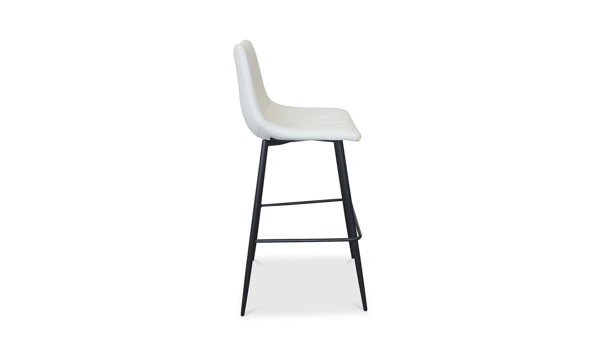 Moe's Alibi Contemporary Bar Stool Set of 2 - Cream White