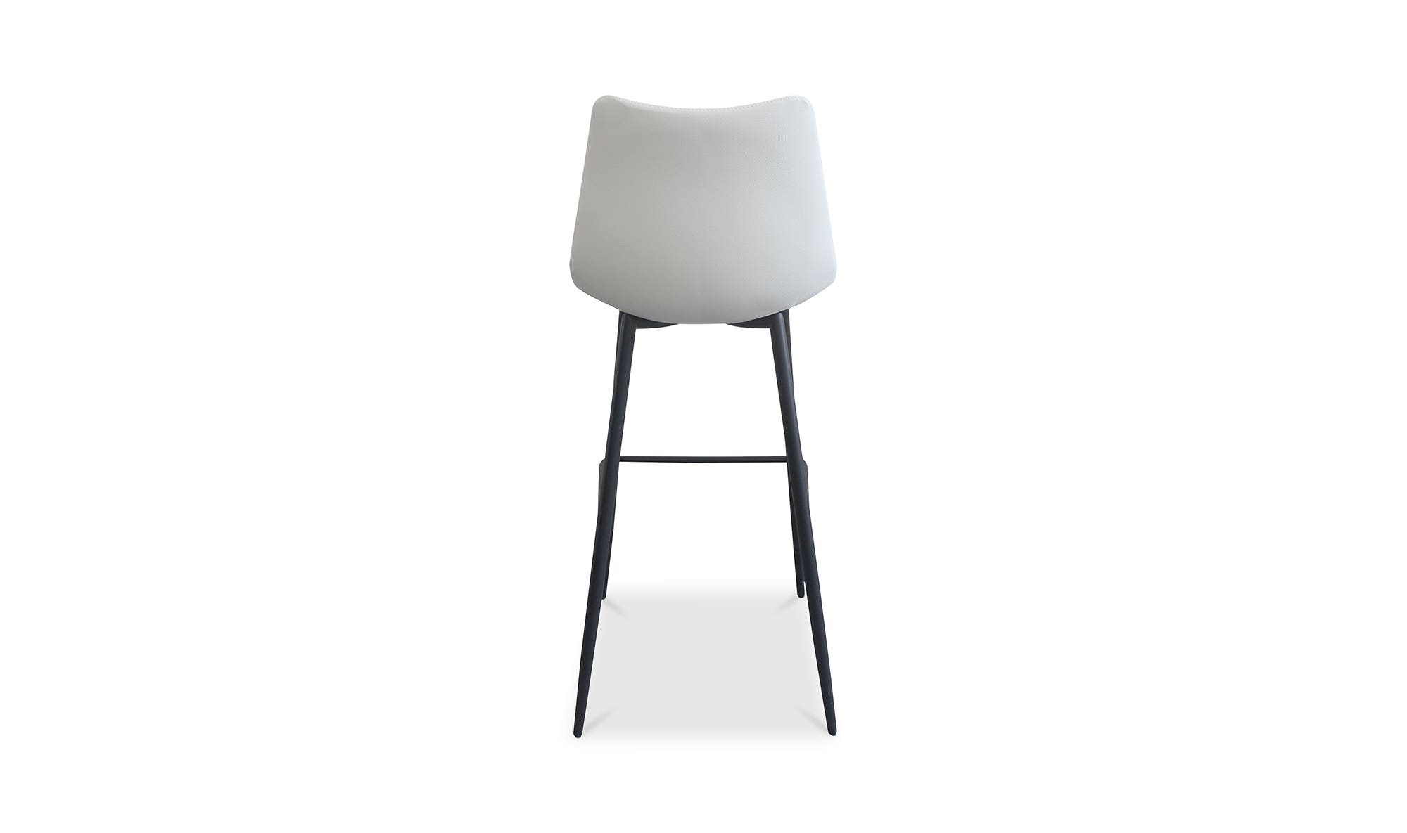 Moe's Alibi Contemporary Bar Stool Set of 2 - Cream White