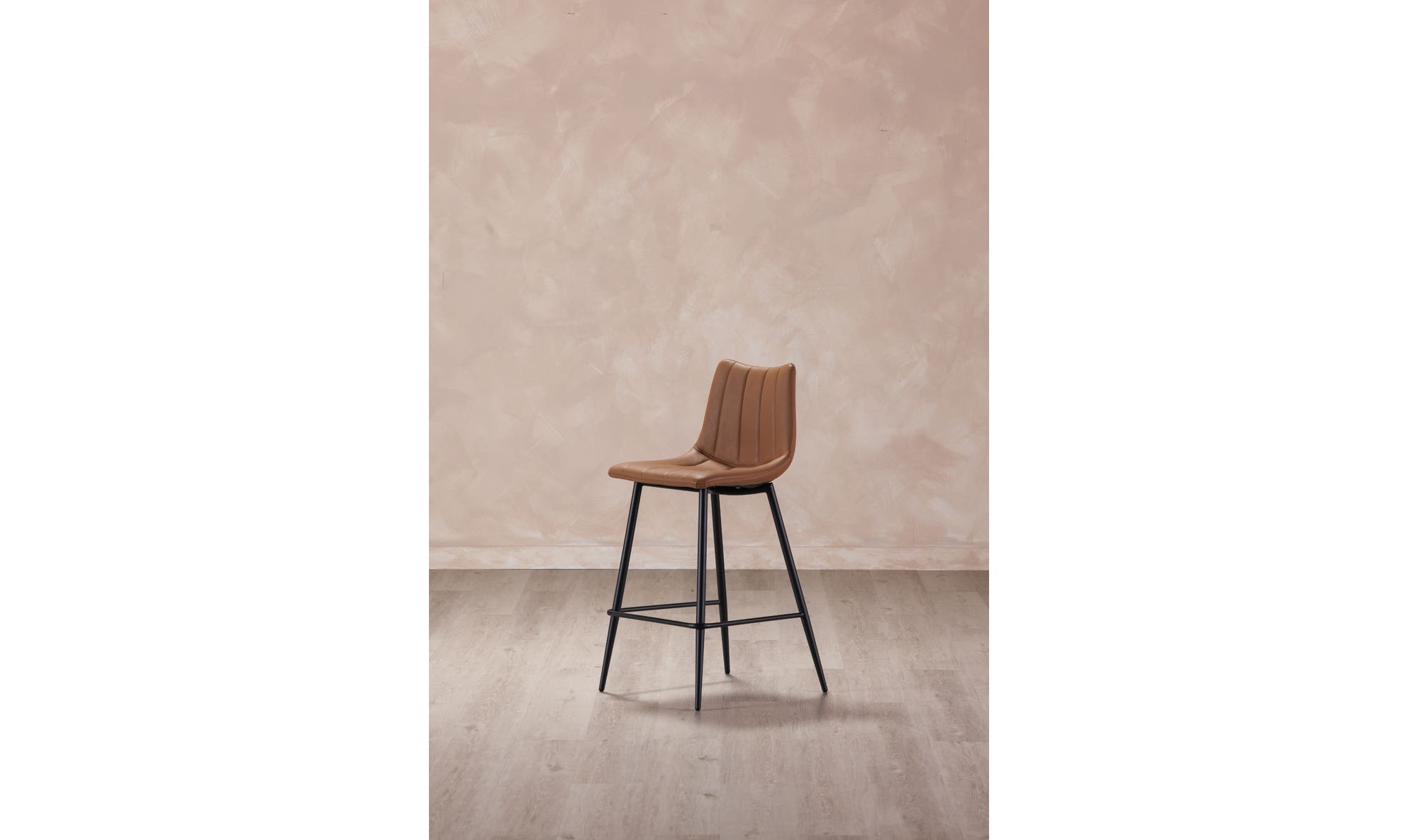 Moe's Alibi Contemporary Bar Stool Set of 2 - Tan