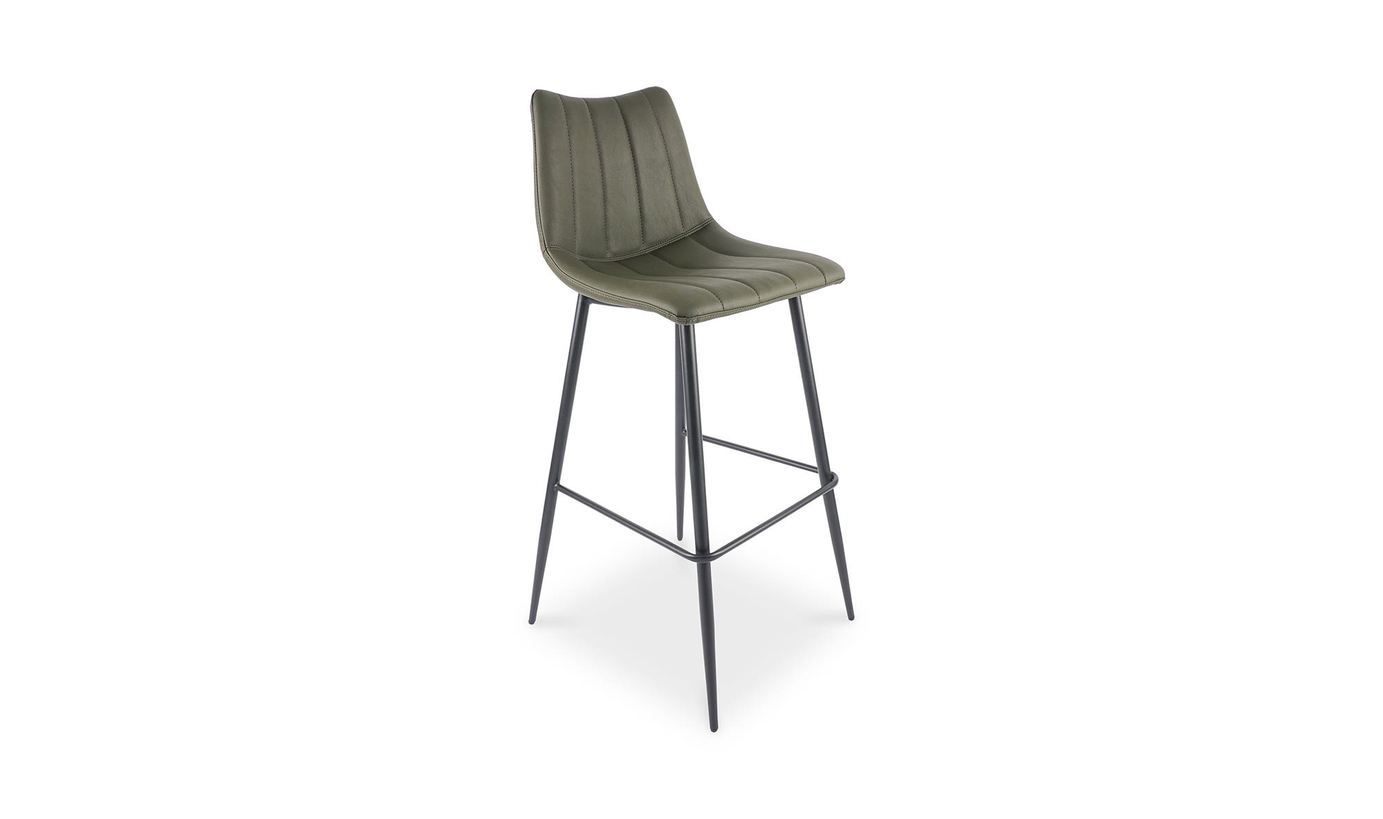 Moe's Alibi Contemporary Bar Stool Set of 2 - Dark Green