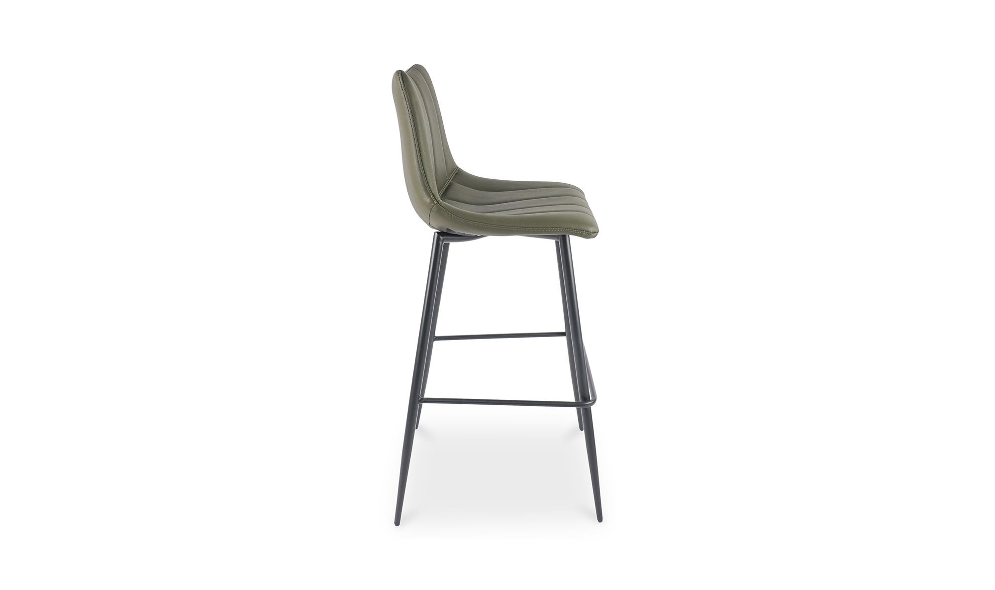 Moe's Alibi Contemporary Bar Stool Set of 2 - Dark Green