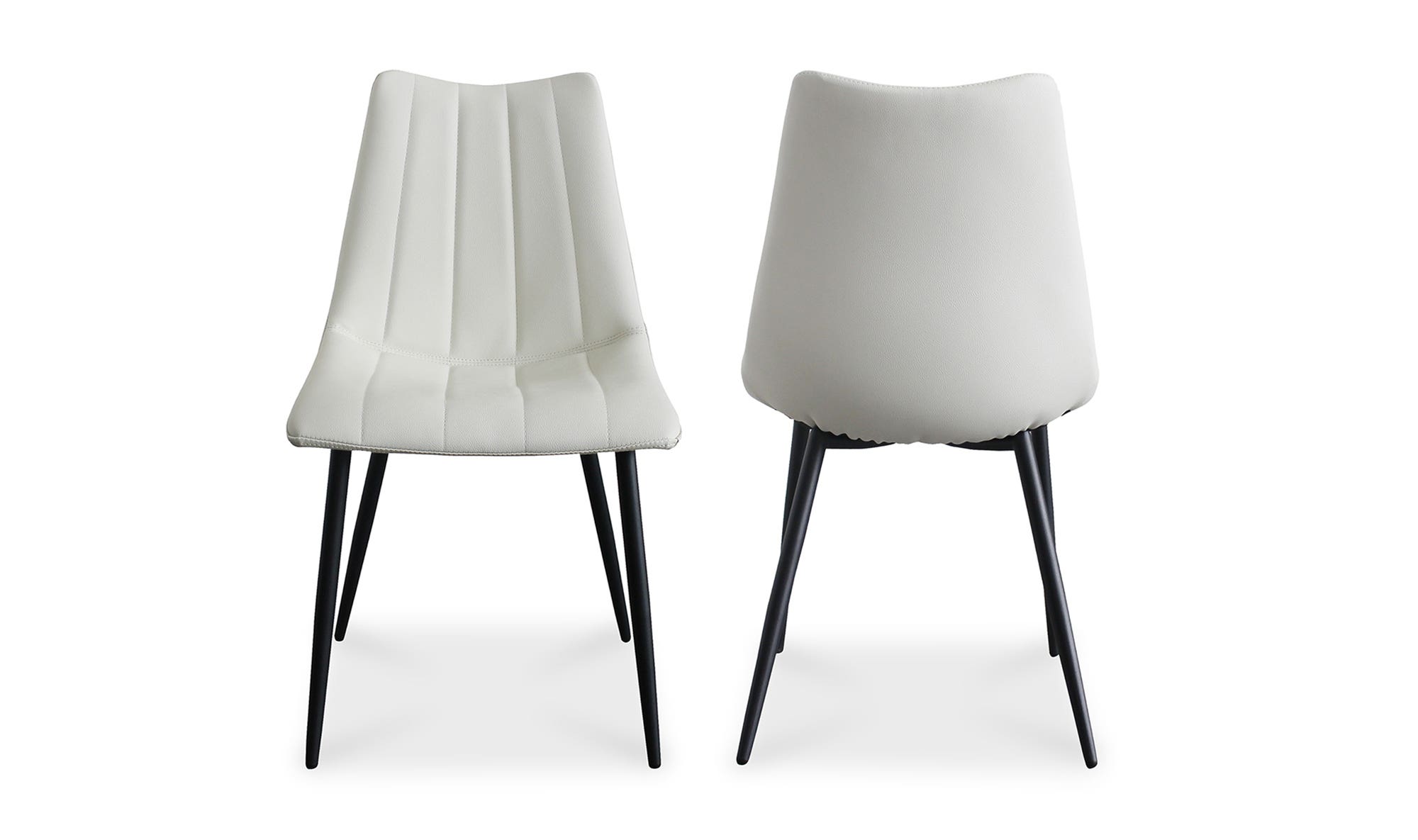 Moe's Alibi Contemporary Dining Chair Set of 2 - Ivory