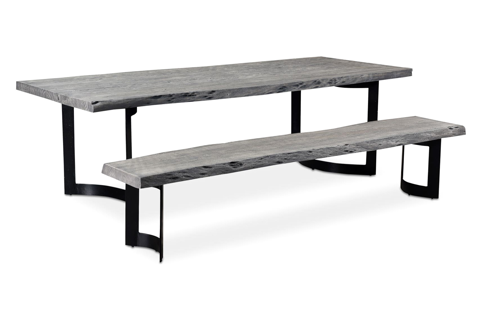 Moe's Bent Rectangular Dining Table - Light Gray, Small