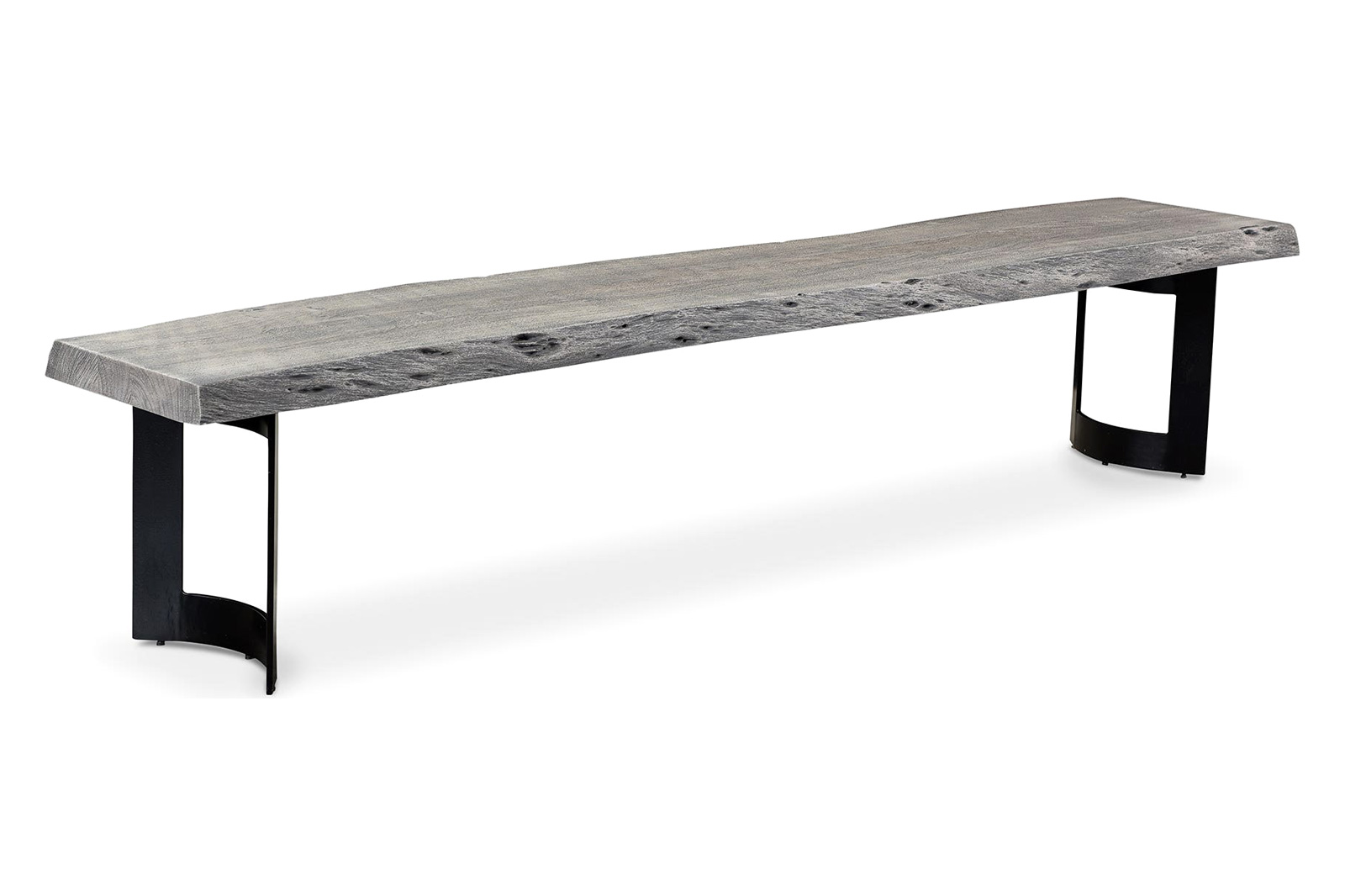 Moe's Bent Bench - Light Gray, Small