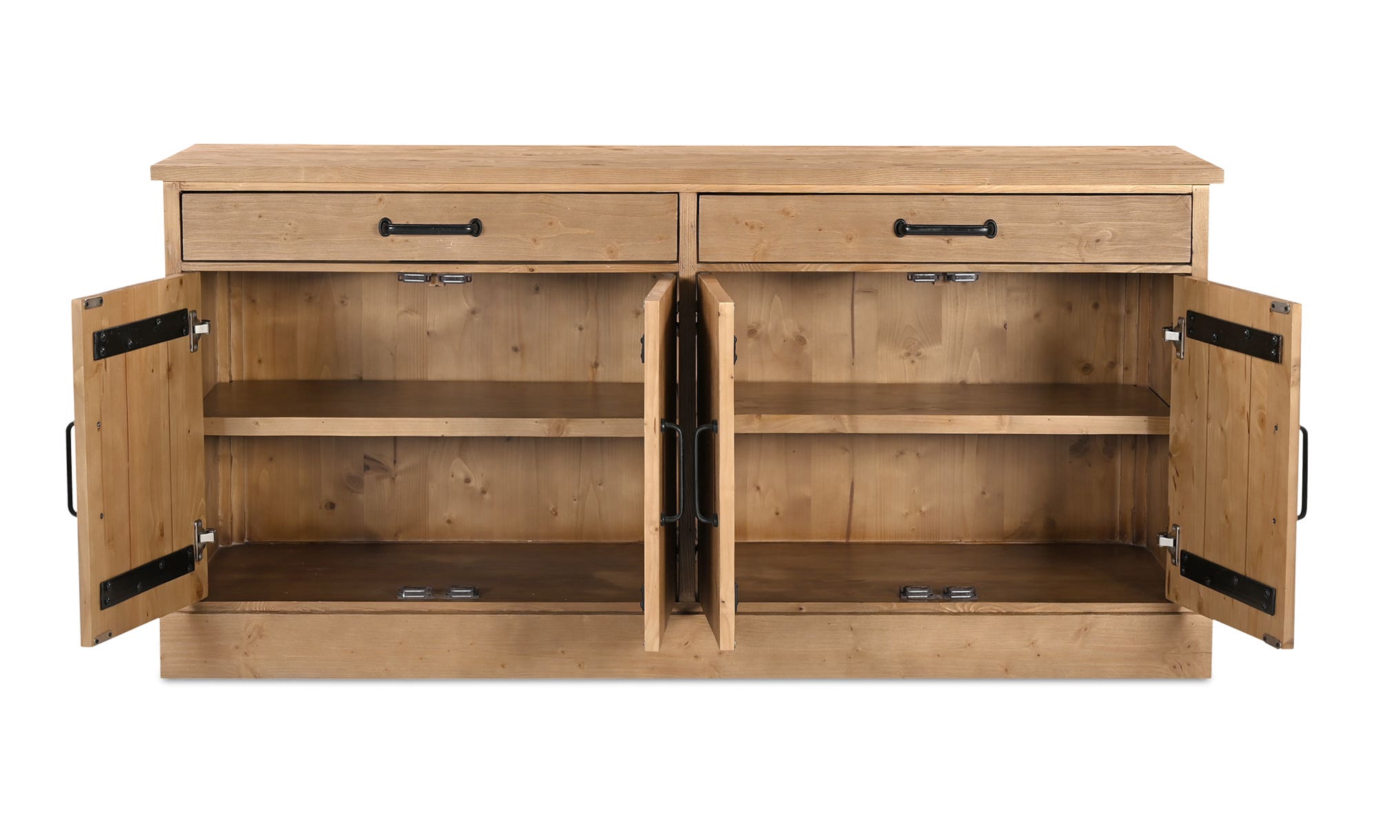 Moe's Tade Rustic 2 Drawers Sideboard - Honey Pine