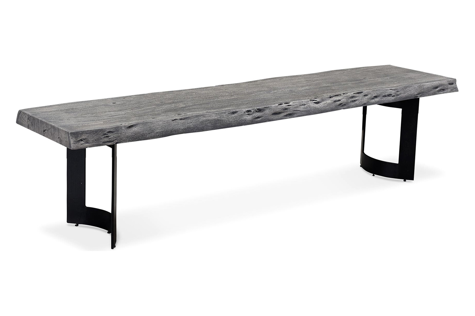 Moe's Bent Bench - Light Gray, Extra Small