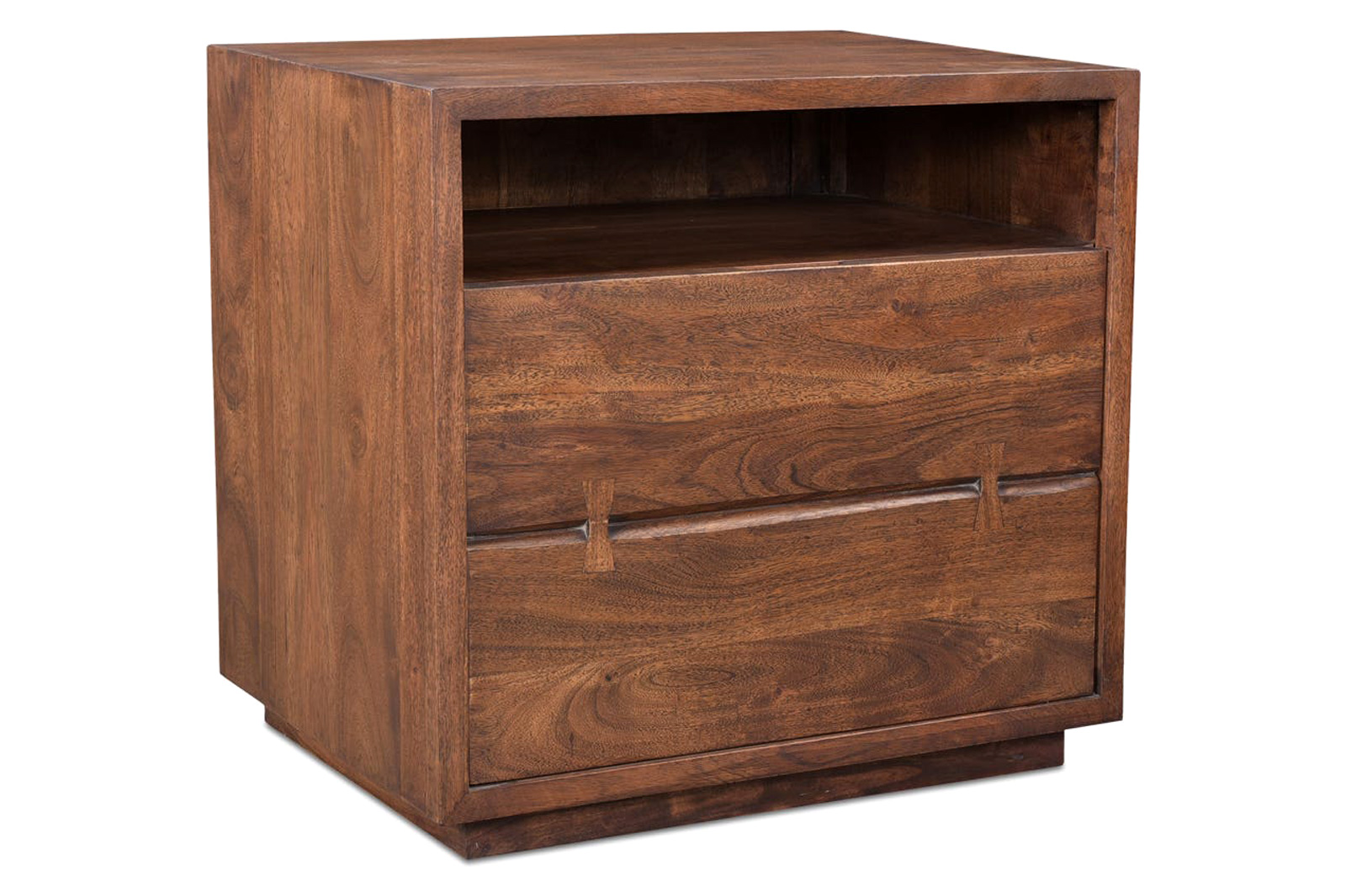 Moe's Madagascar 2 Drawer Nightstand - Brown