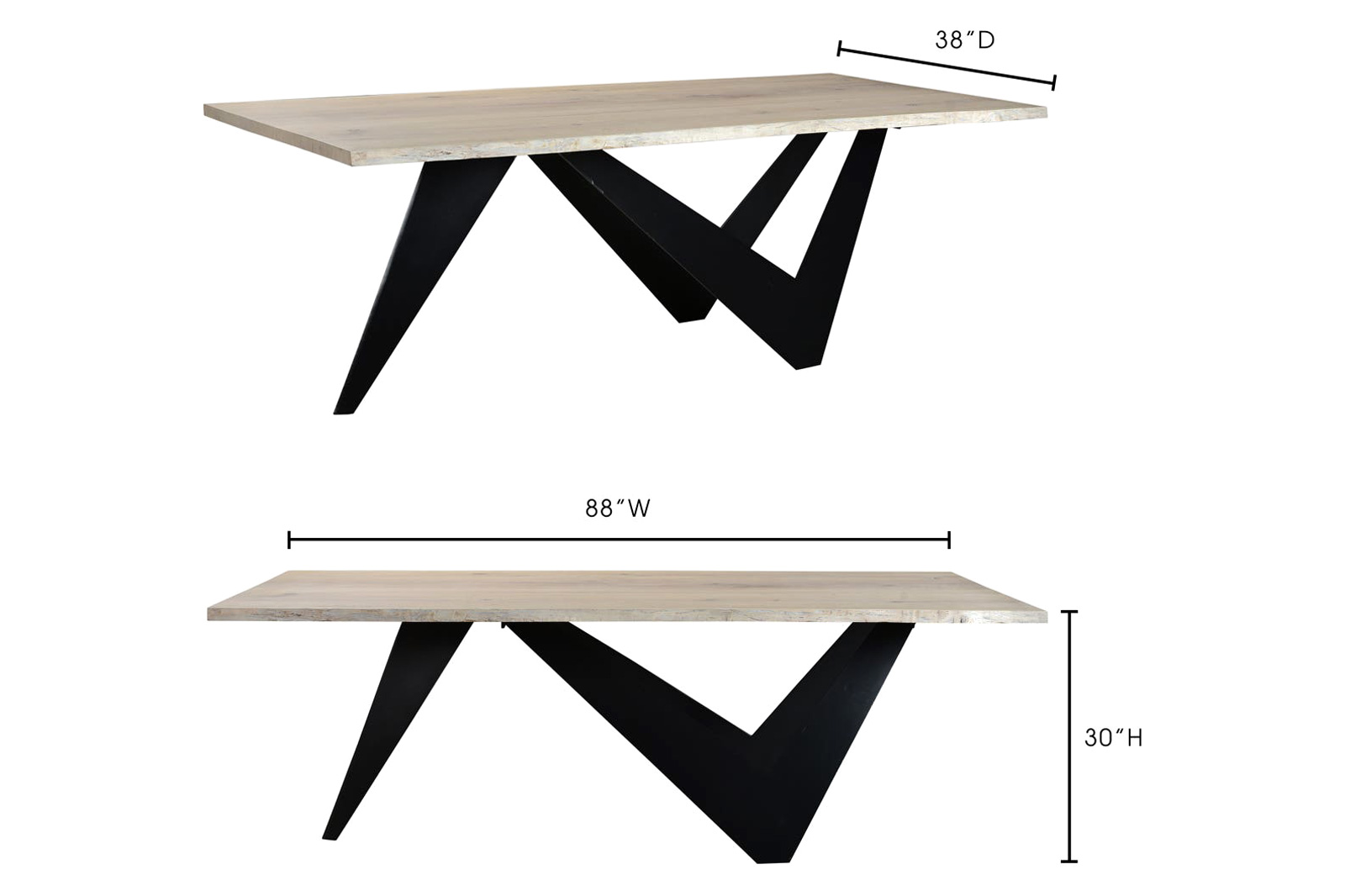 Moe's Bird Dining Table - Natural, Small