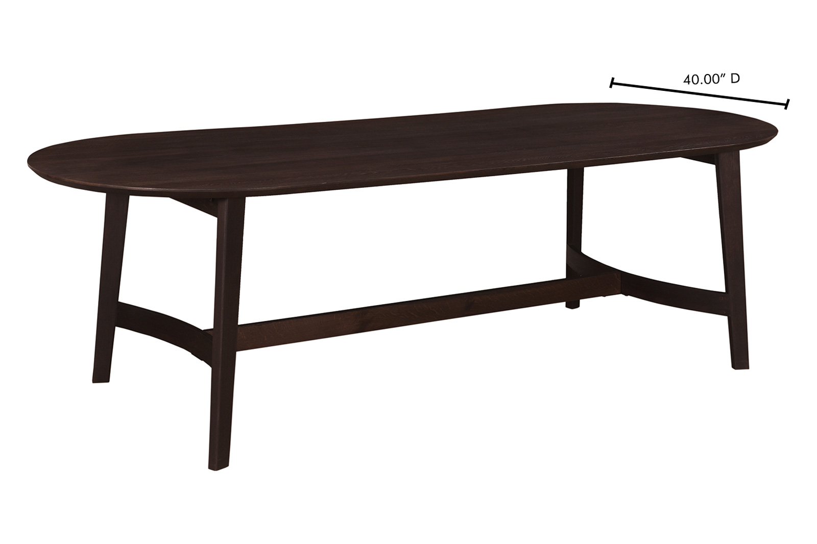 Moe's Trie Dining Table - Dark Brown, Large