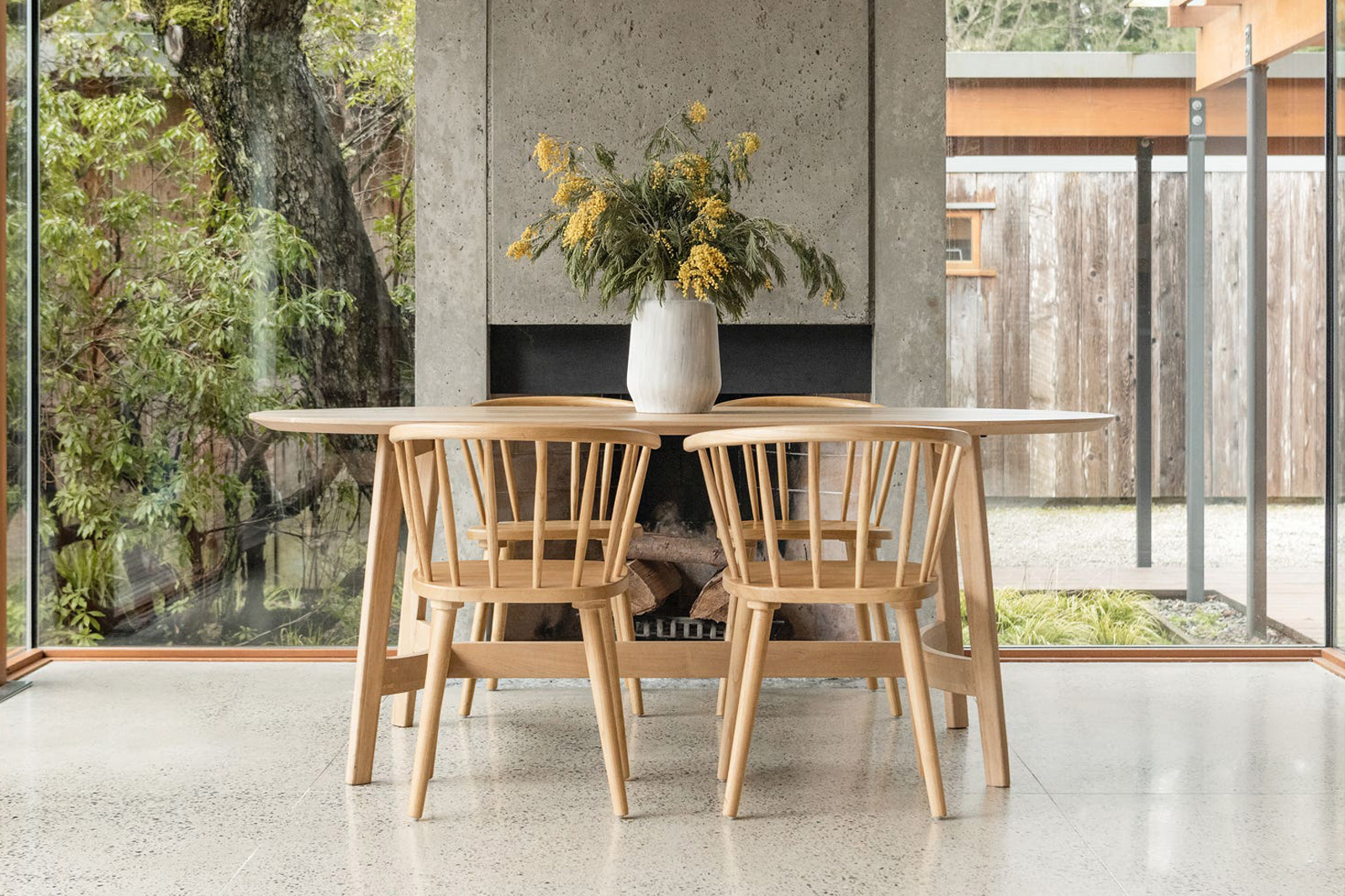 Moe's Trie Dining Table - Natural, Small