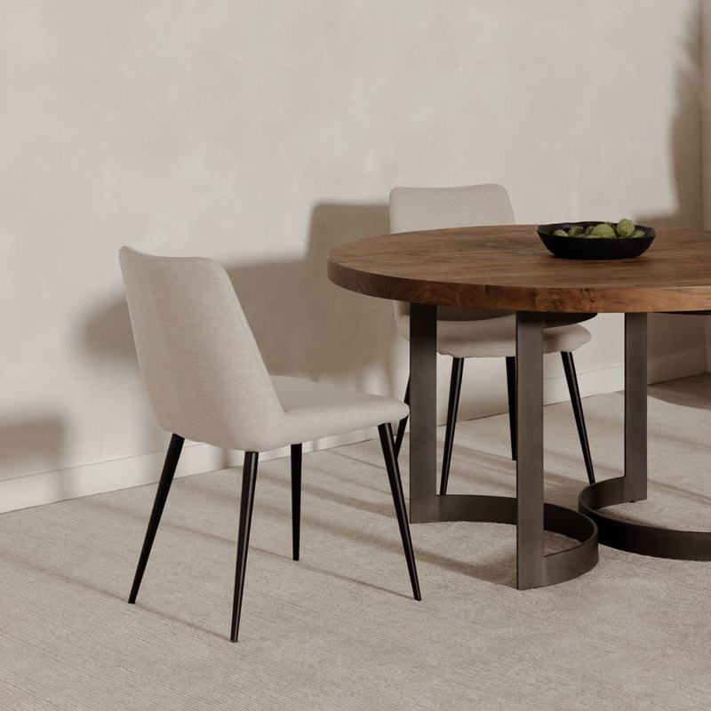 Moe's Bent Round Dining Table - Brown