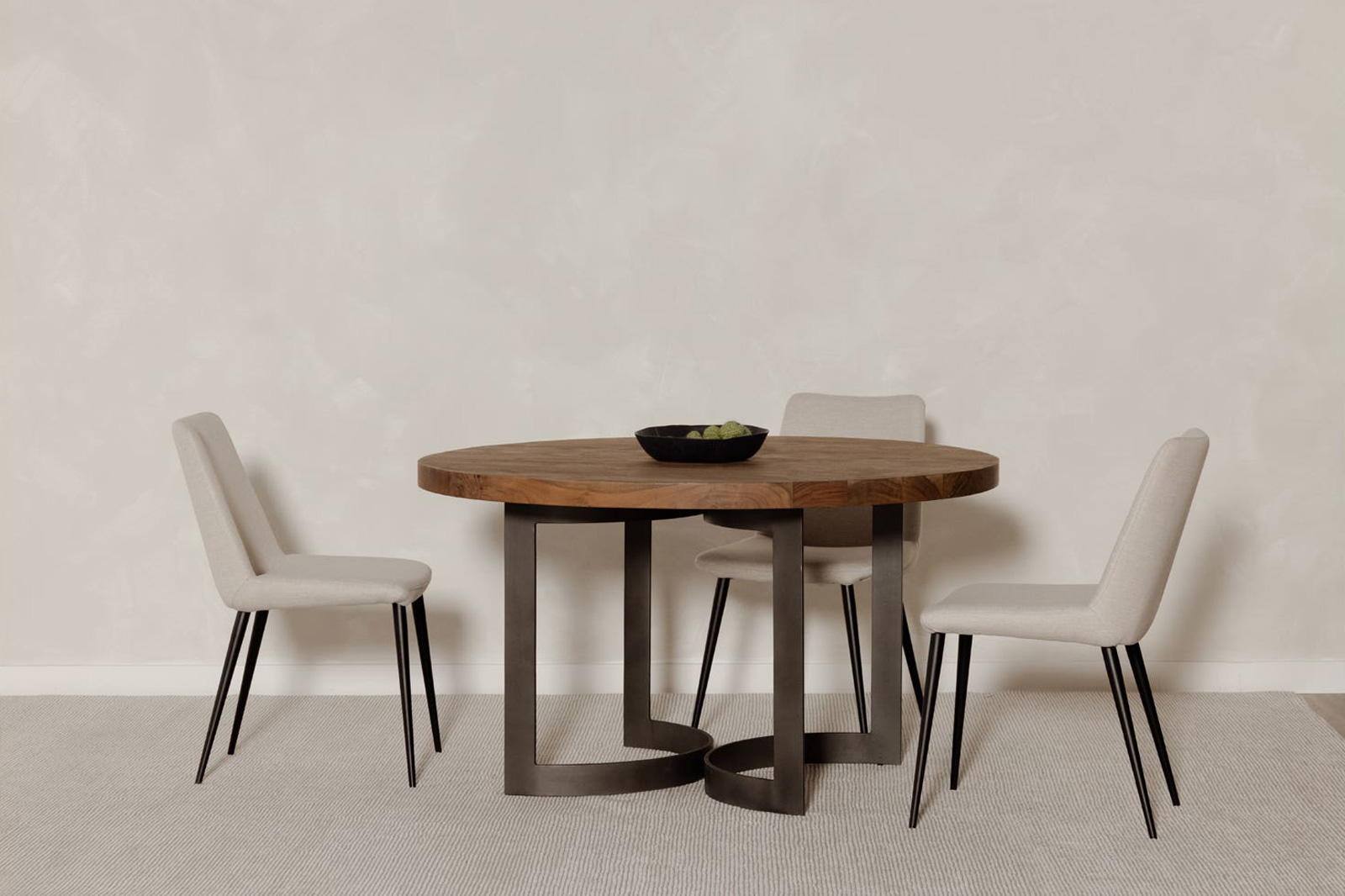 Moe's Bent Round Dining Table - Brown