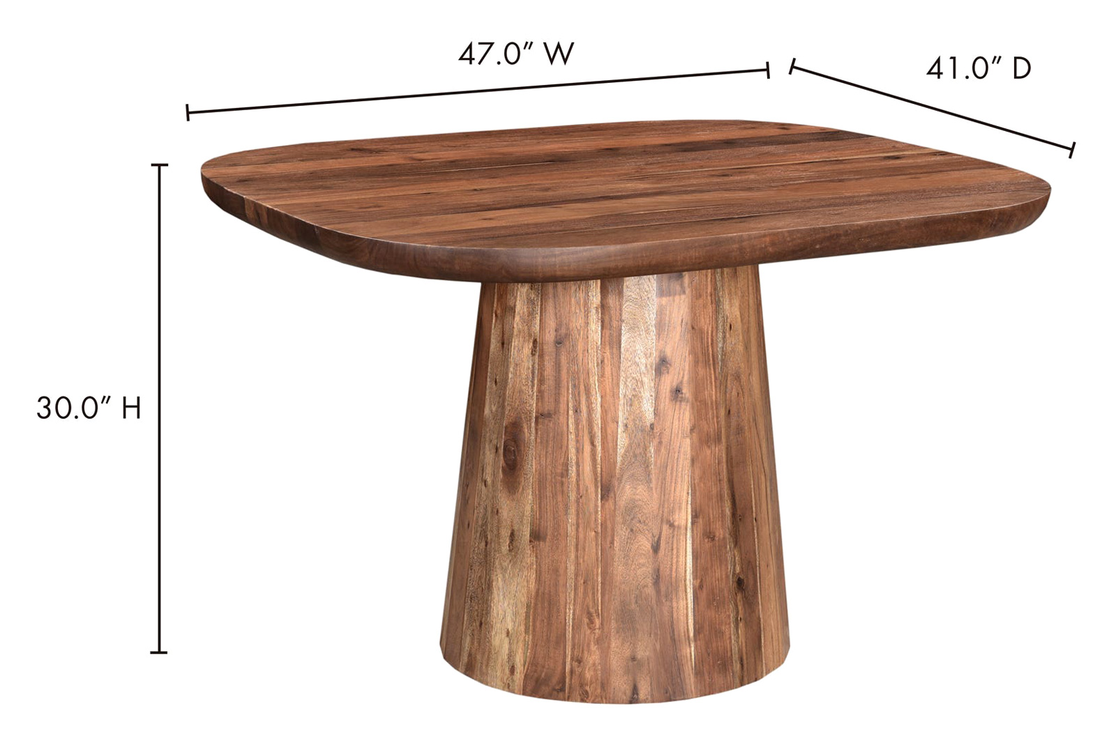 Moe's Freed Dining Table - Brown