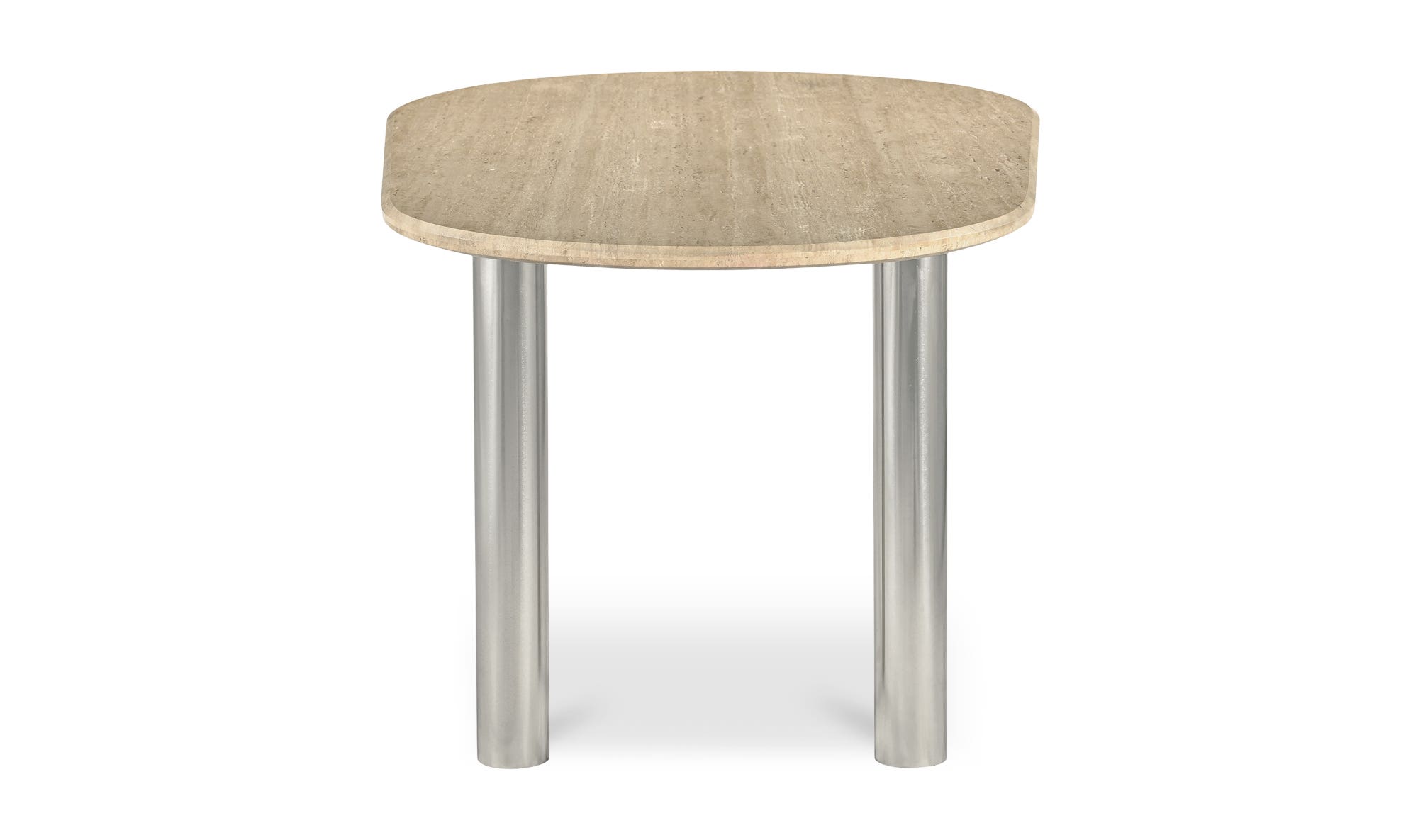 Moe's - Fia Modern Oval Dining Table in Beige Travertine