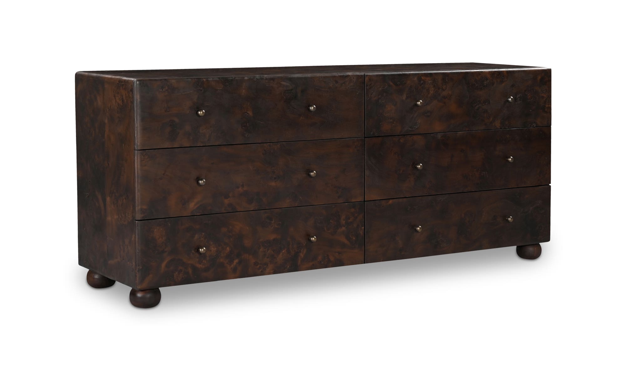 Moe's - York Modern 6 Drawers Dresser in Dark Brown