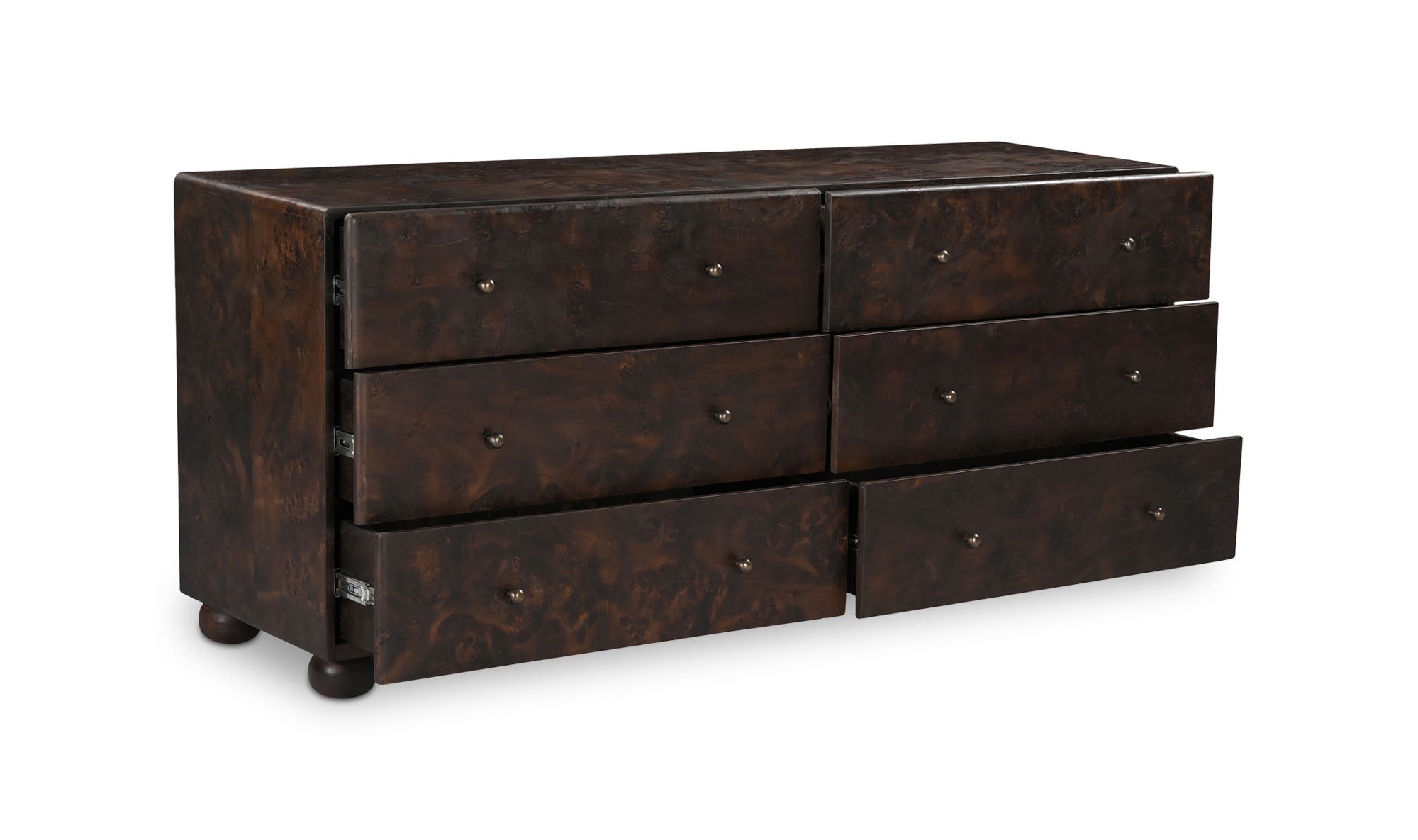 Moe's - York Modern 6 Drawers Dresser in Dark Brown