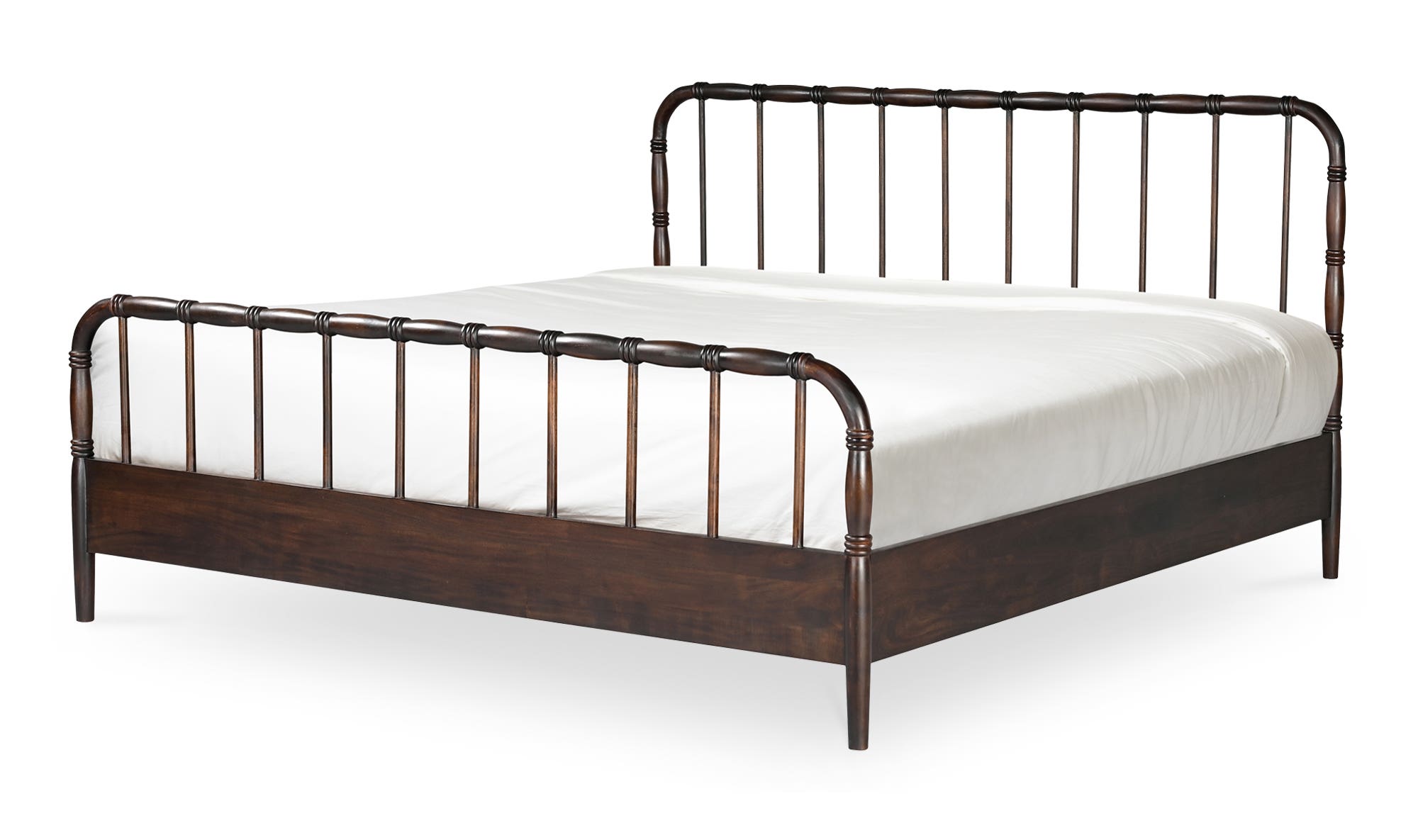 Moe's Vivian Contemporary Queen Size Bed - Dark Brown