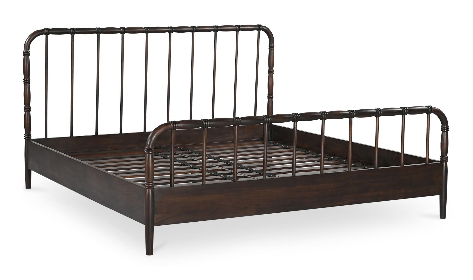 Moe's Vivian Contemporary Queen Size Bed - Dark Brown