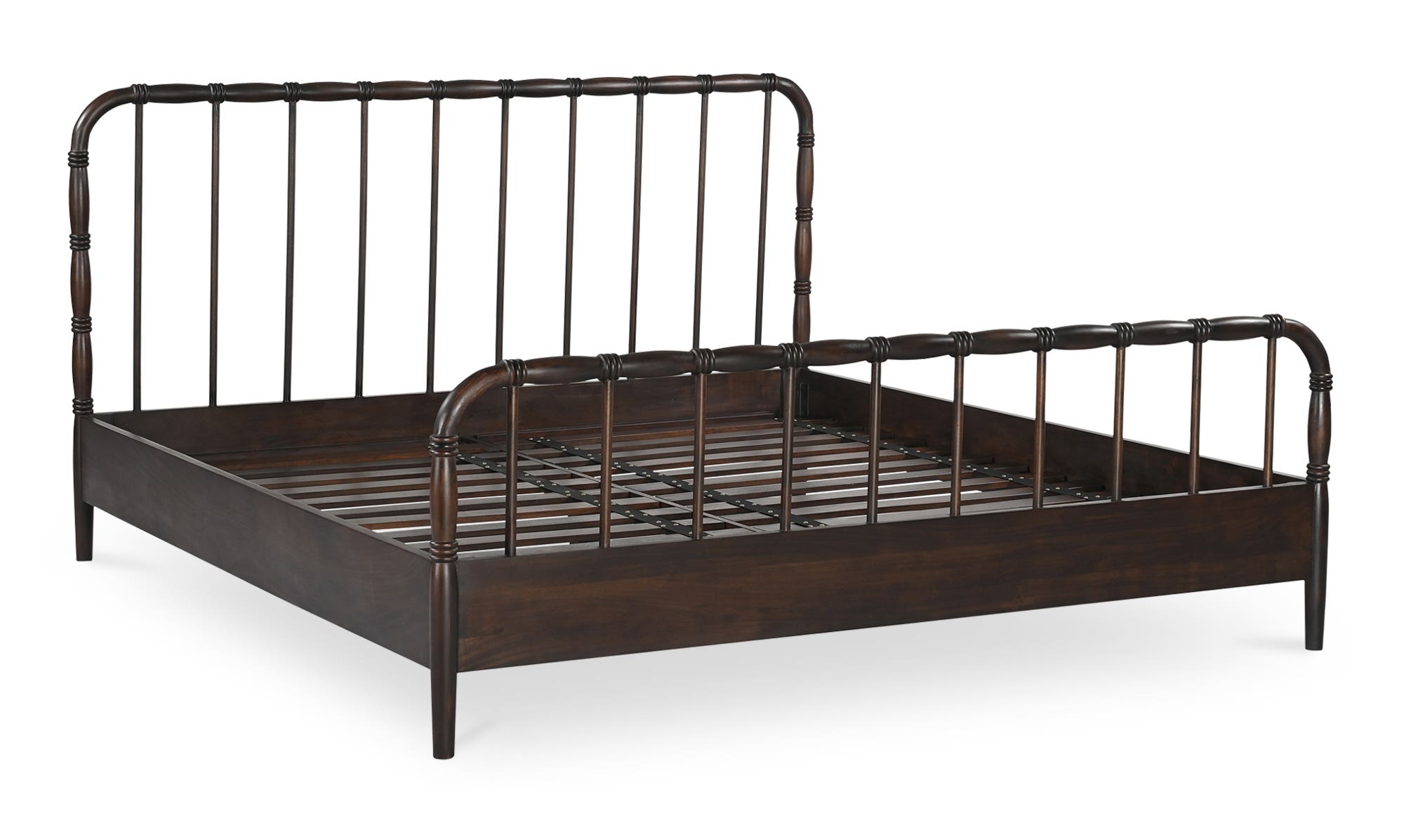 Moe's Vivian Contemporary King Size Bed - Dark Brown