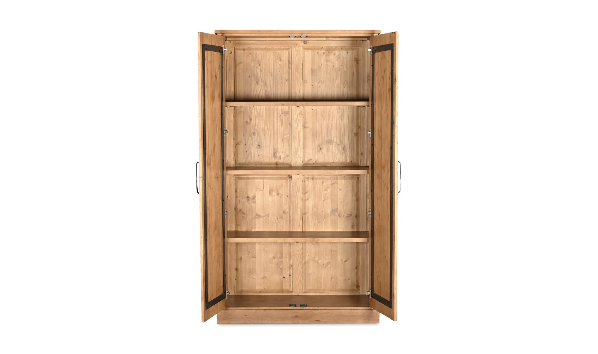 Moe's - Tade Rustic Tall Cabinet in Honey Pine