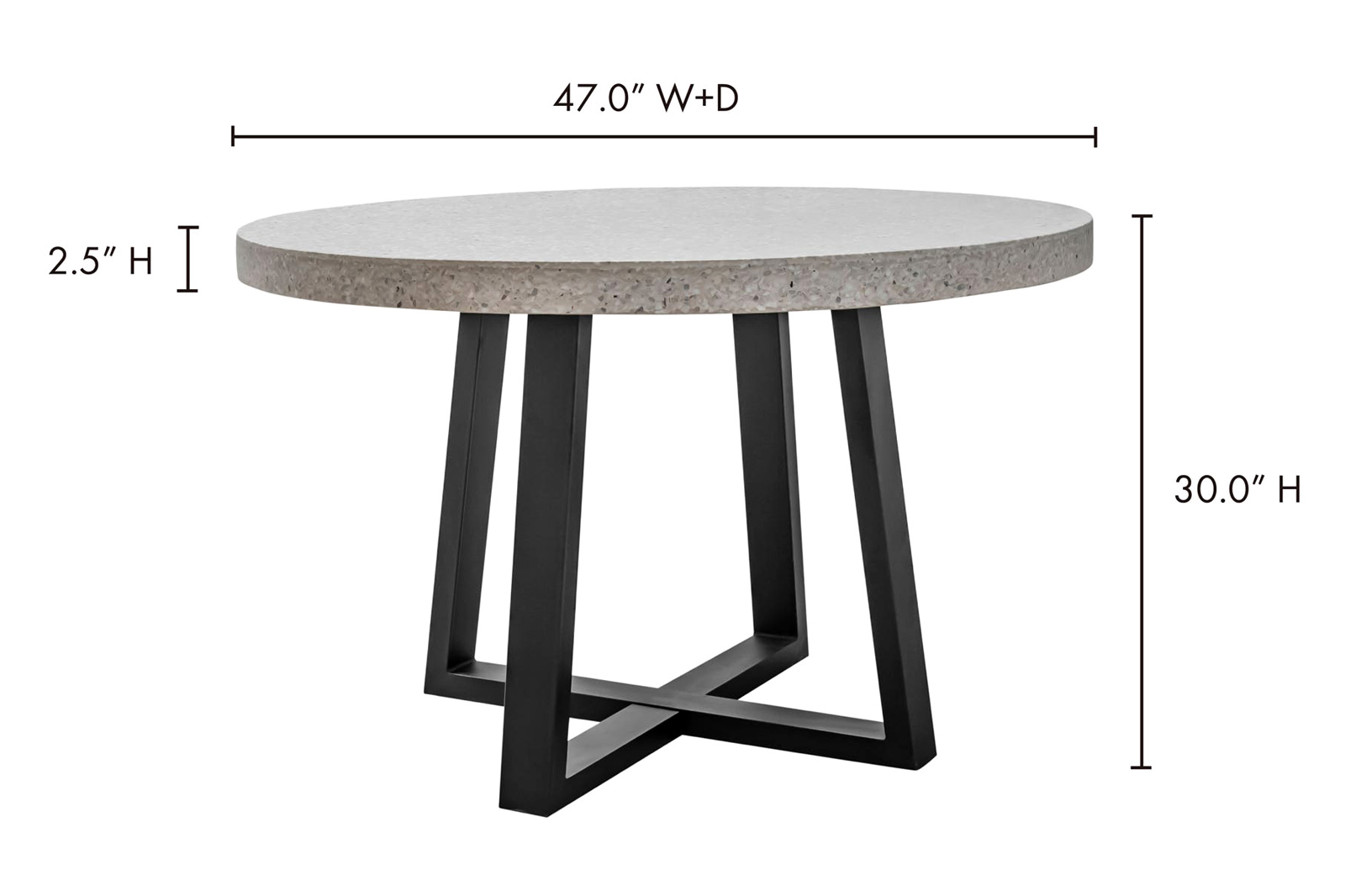 Moe's - Vault Dining Table in White