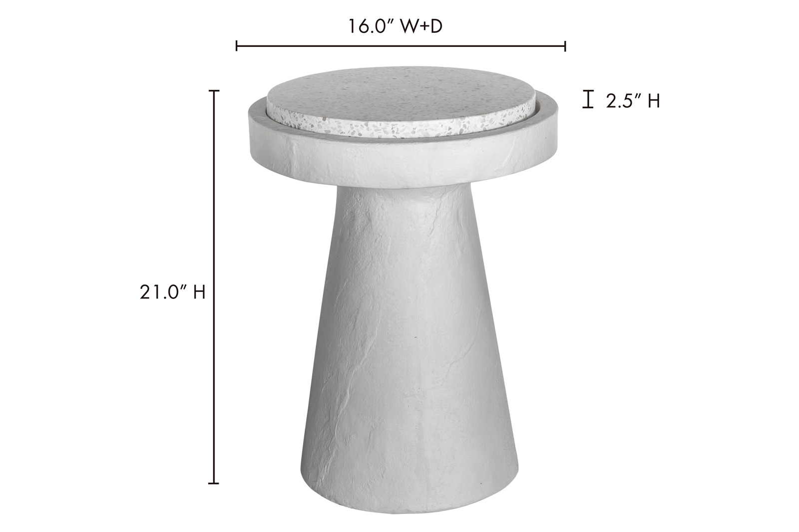 Moe's Book Accent Table - White