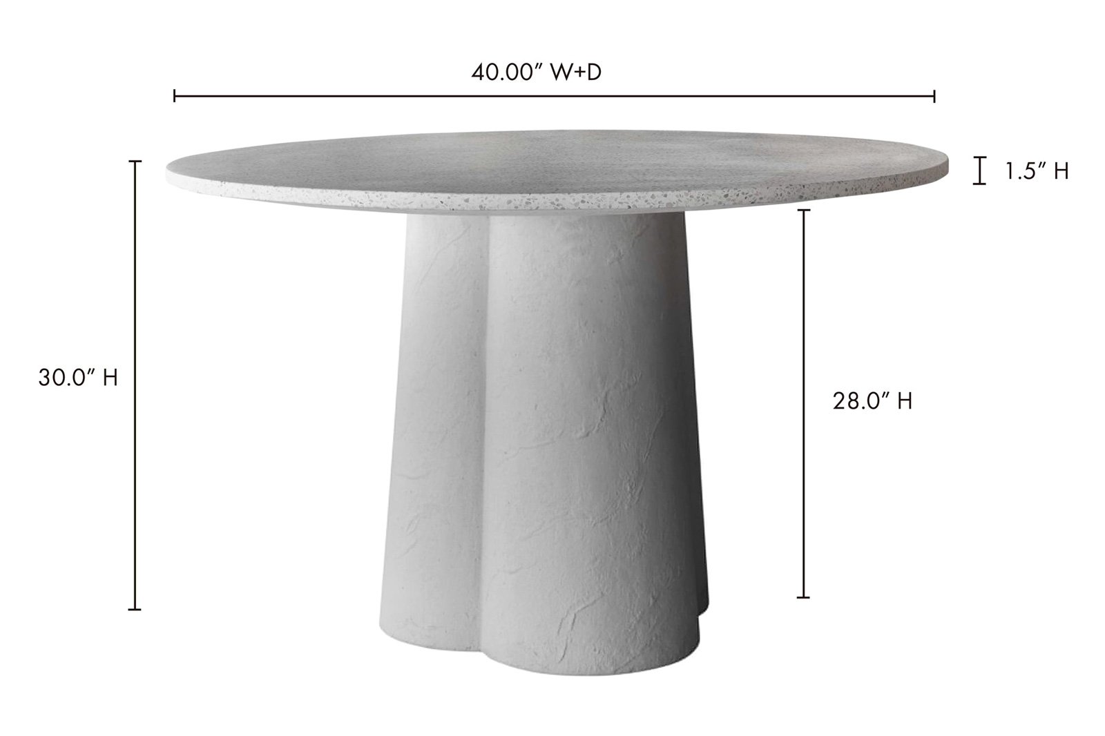 Moe's Mono Dining Table - White