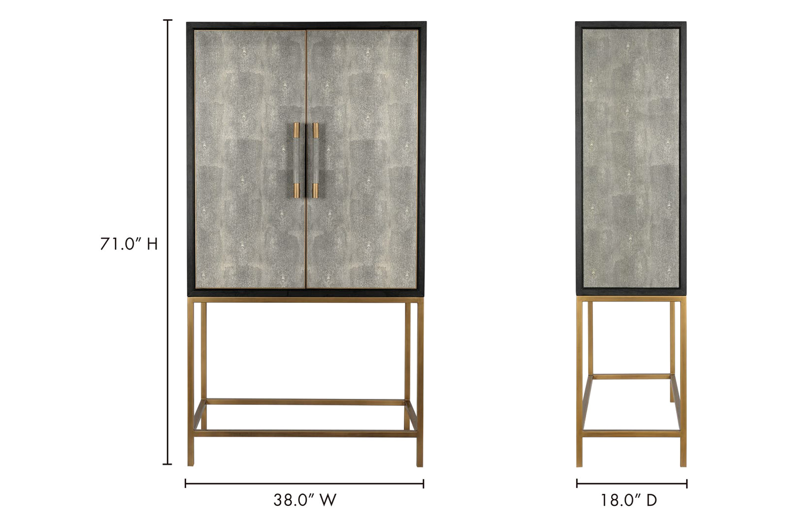 Moe's™ Mako Bar Cabinet - Gray