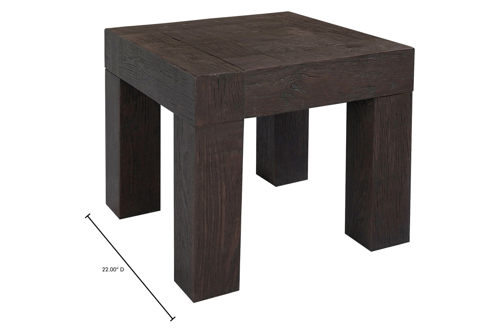 Moe's Evander Side Table - Rustic Brown