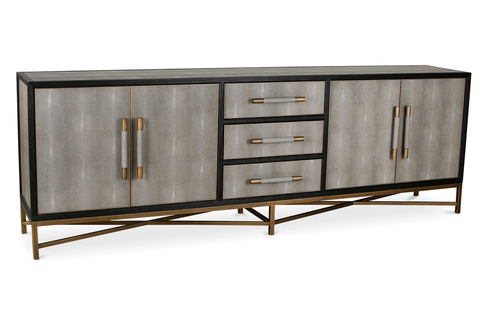 Moe's Mako Art Deco Large Sideboard - Gray