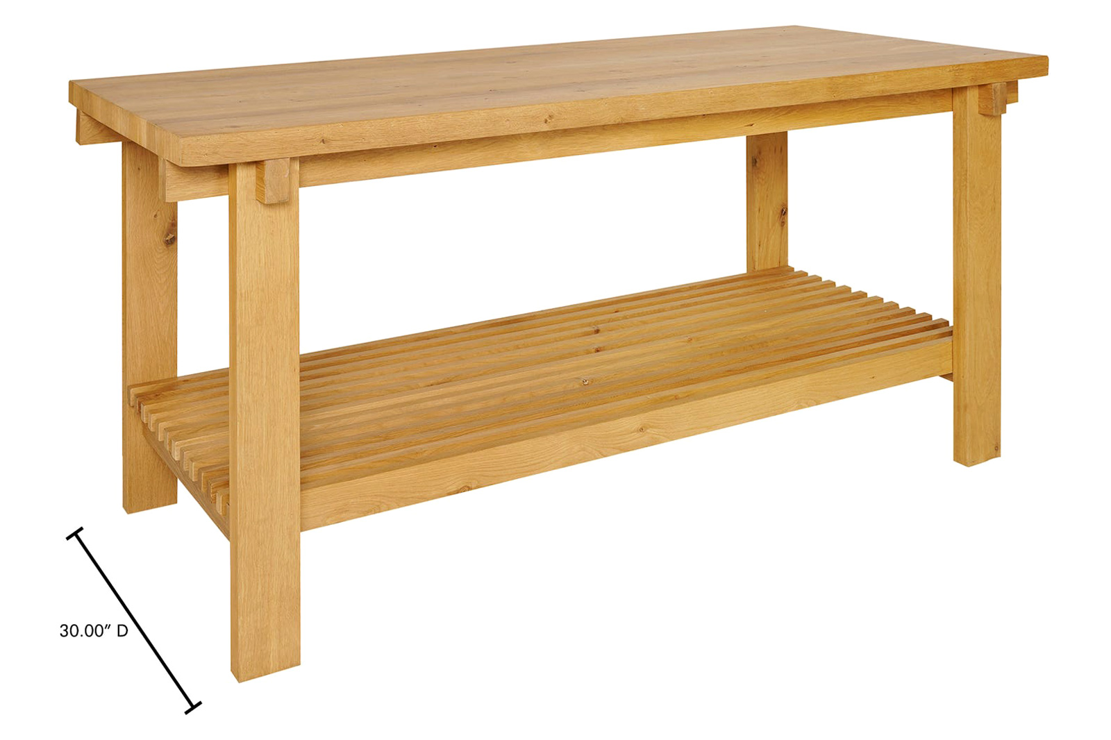 Moe's August Counter Table - Natural, Large