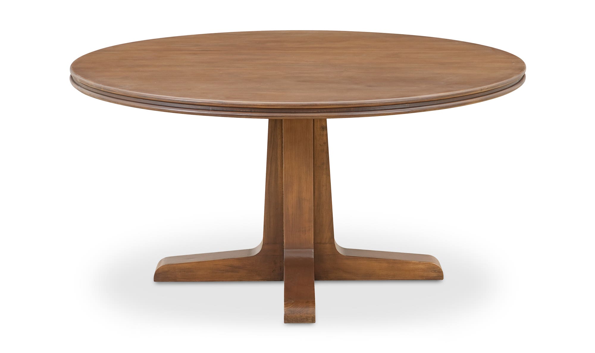 Moe's Charles Rustic Round Dining Table - Brown