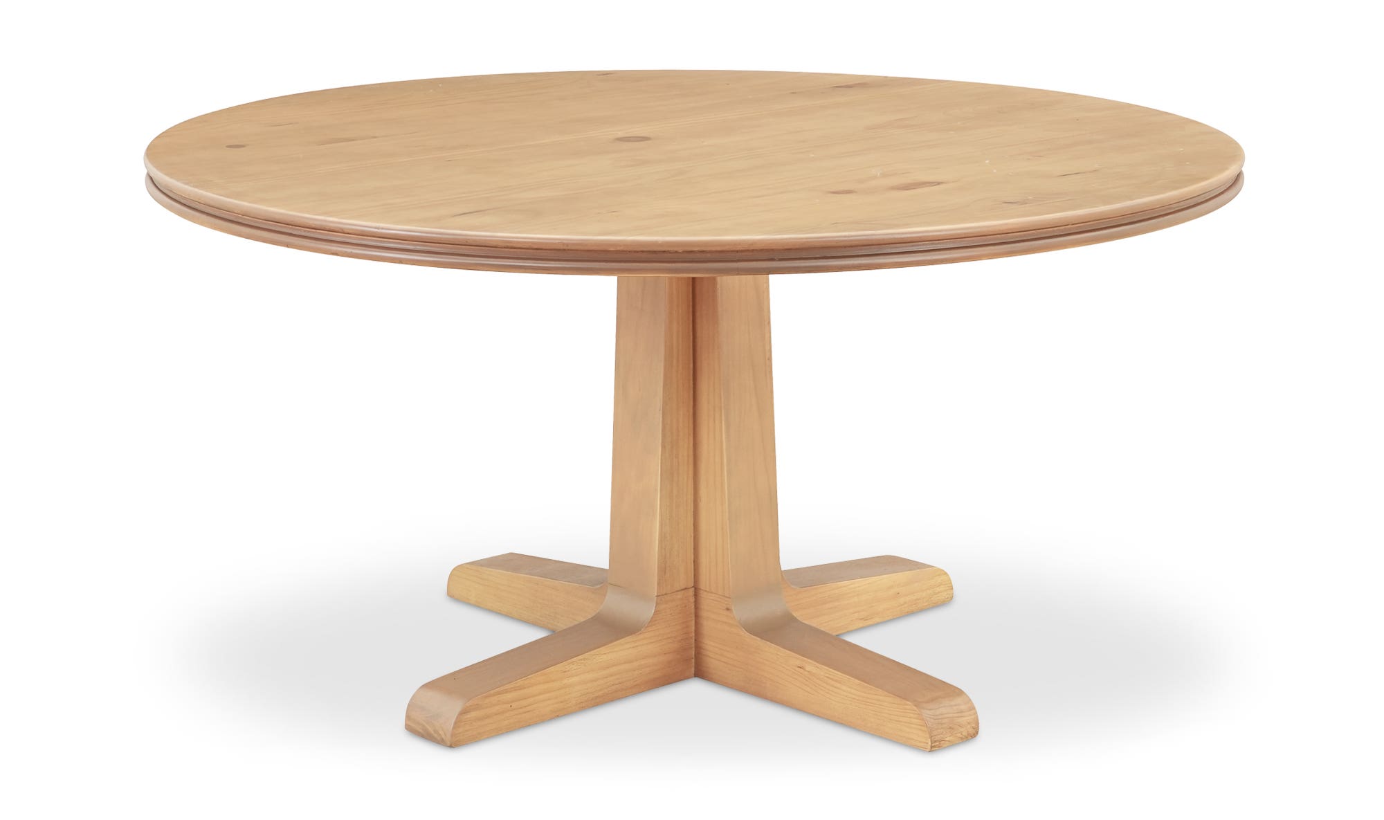 Moe's Charles Rustic Round Dining Table - Natural