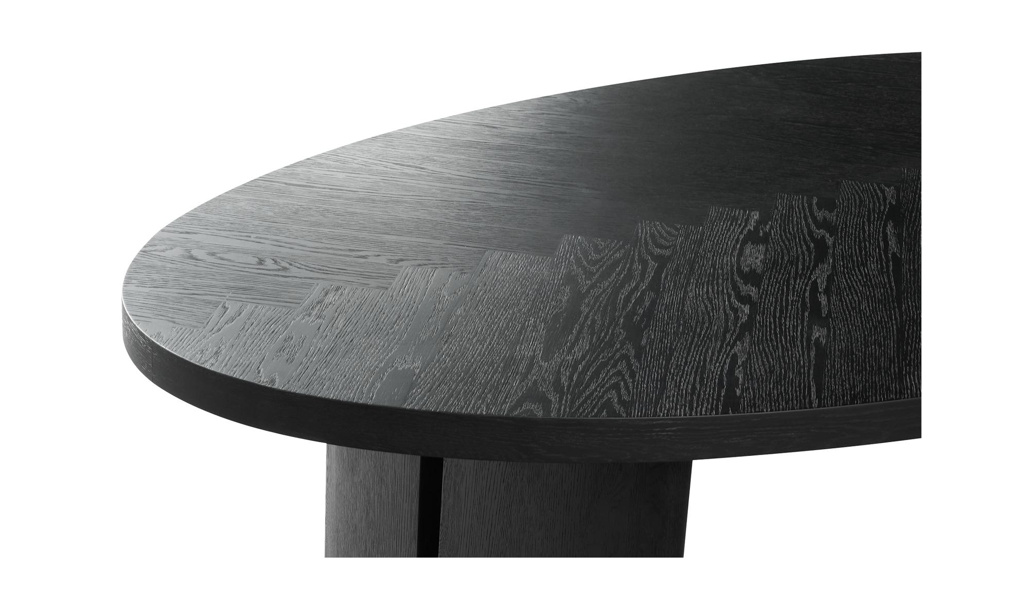 Moe's - William Modern Oval Dining Table in Black