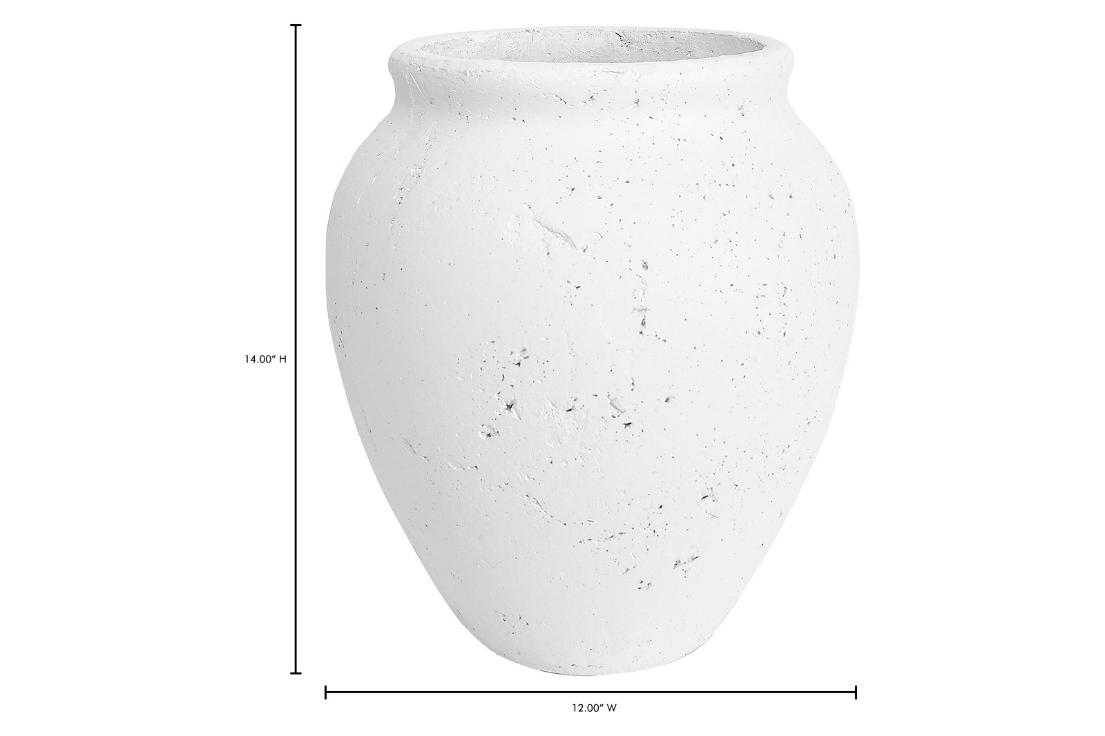 Moe's Nissa Decorative Vessel - White, 14"