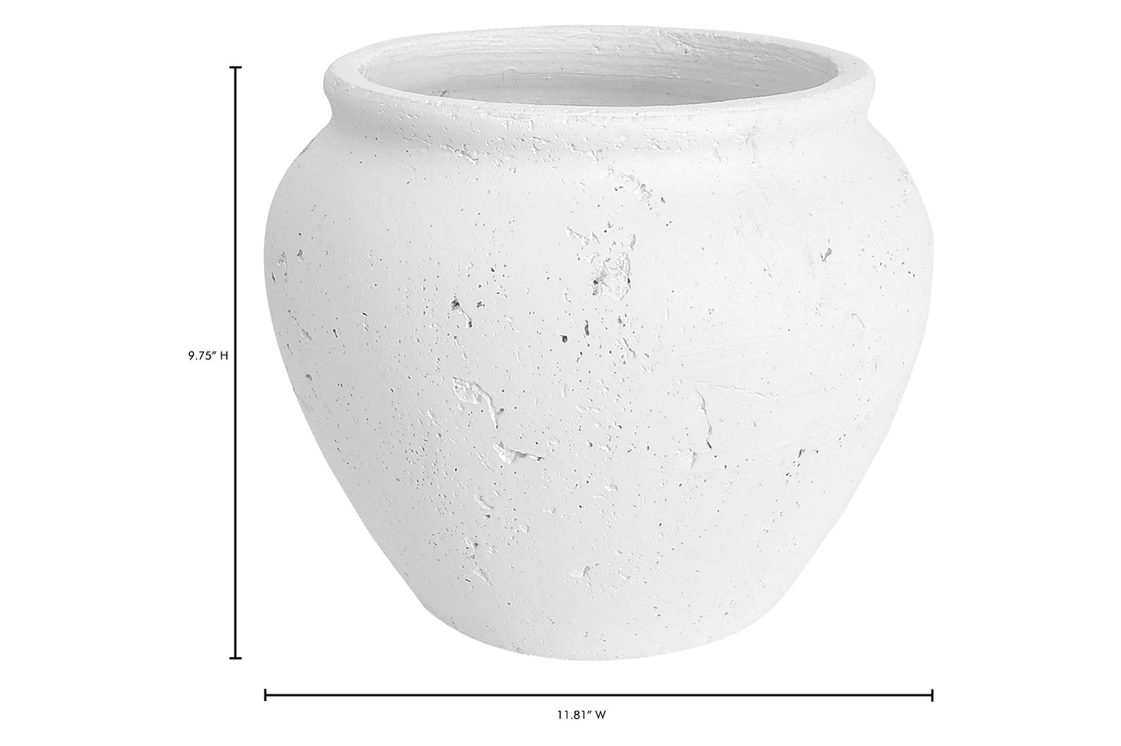 Moe's Nissa Decorative Vessel - White, 10"