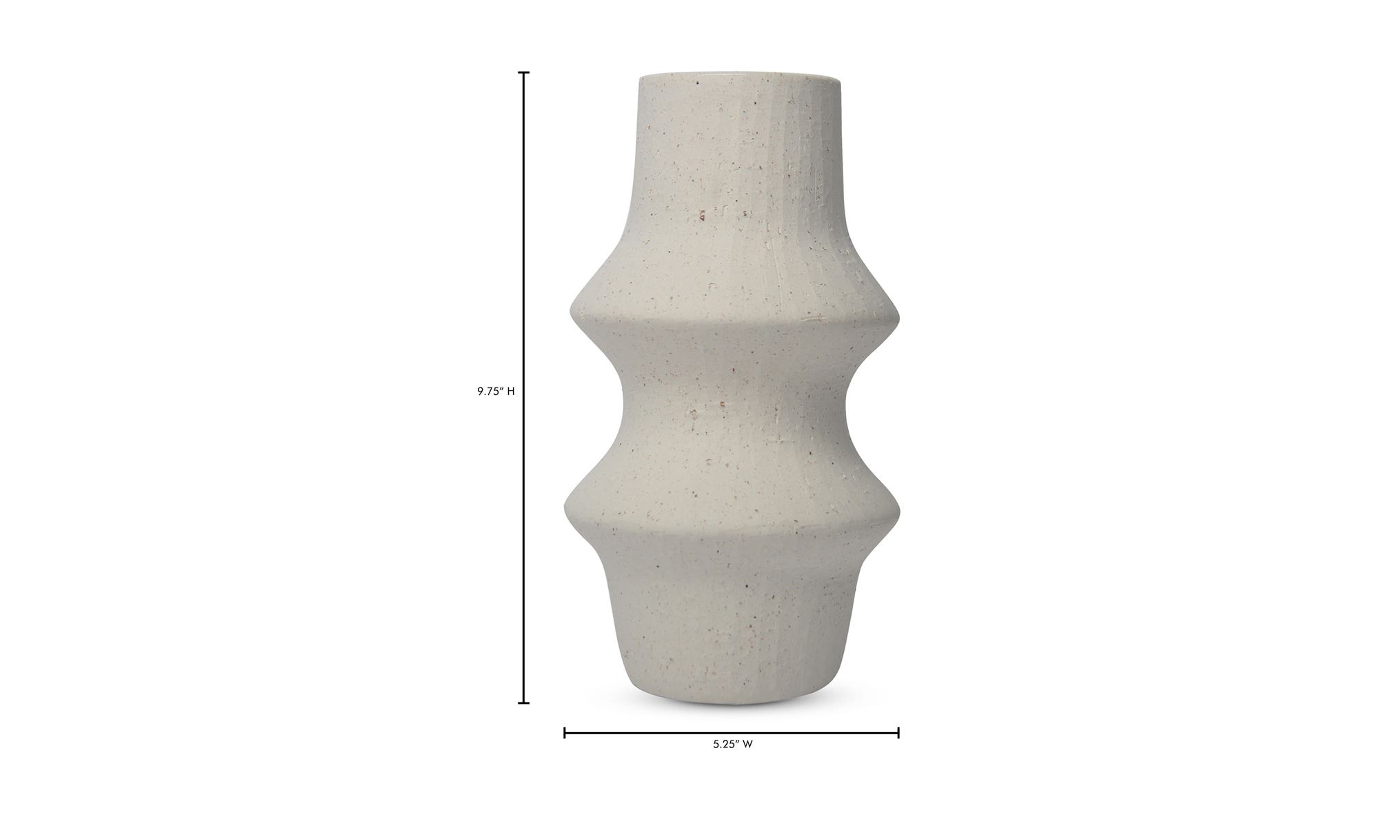 Moe's - Lacy Modern Vase in White