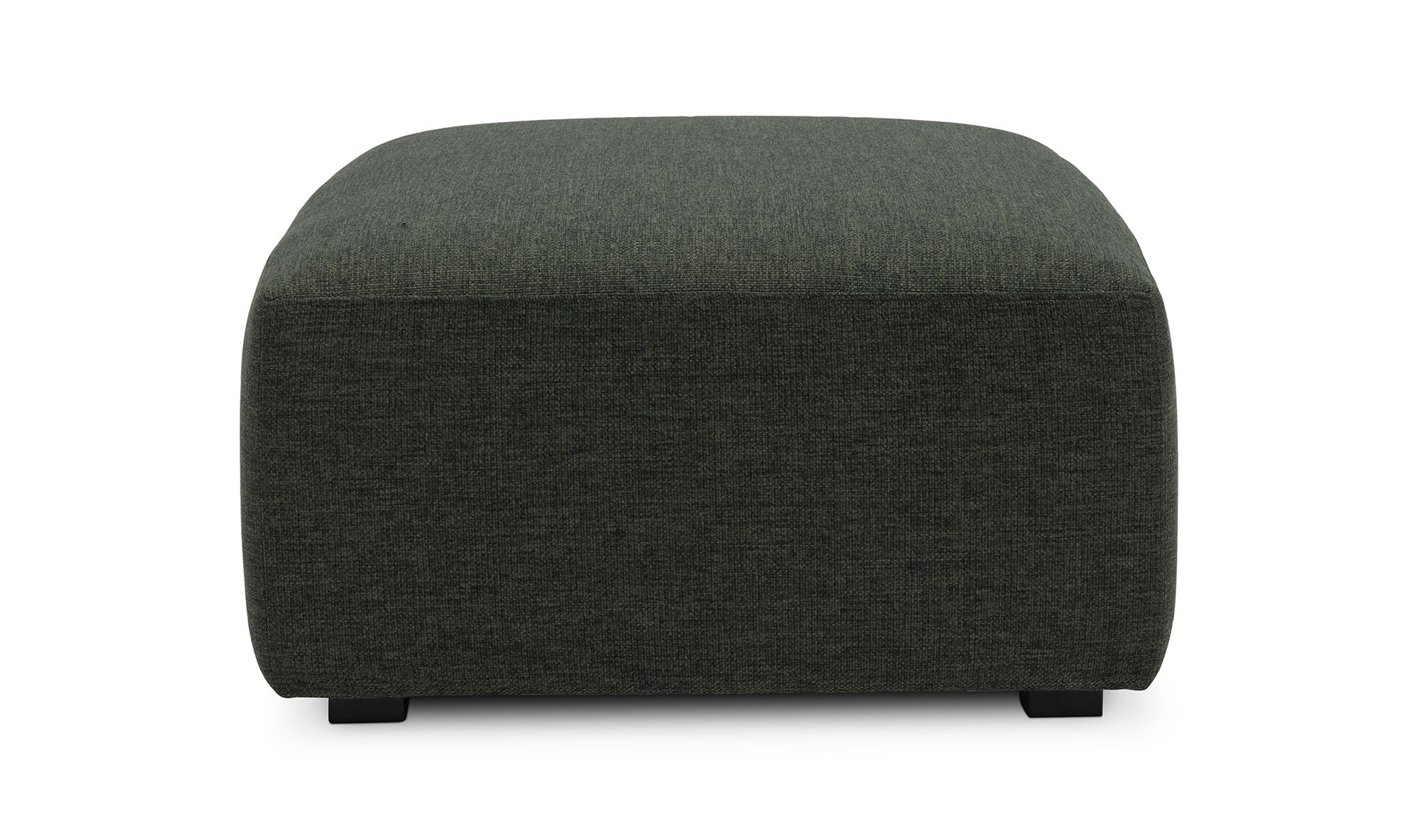 Moe's Romy Ottoman - Forest Shade