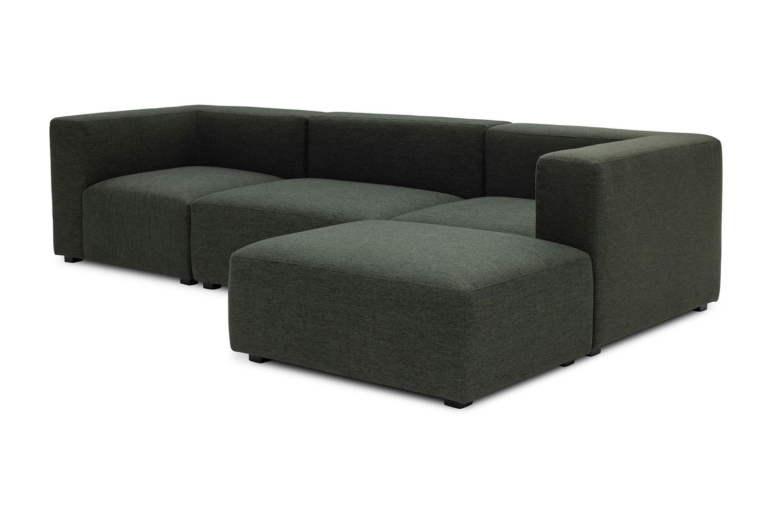 Moe's Romy Lounge Contemporary Modular Sectional - Dark Green