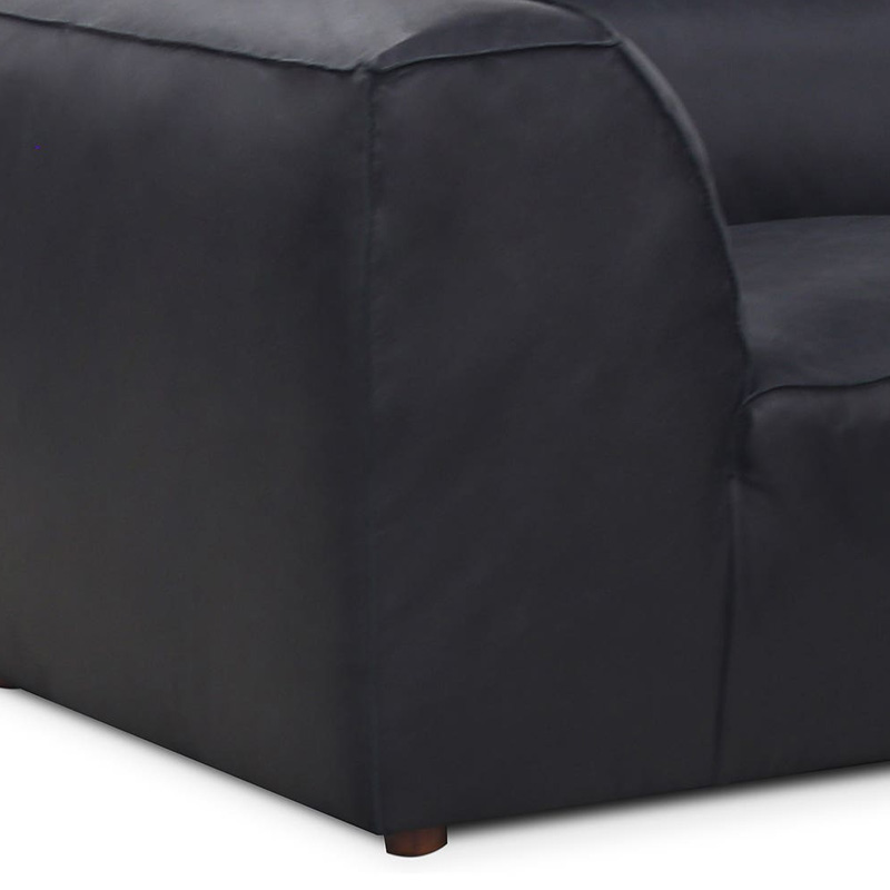 Moe's Form Corner Chair - Vantage Black